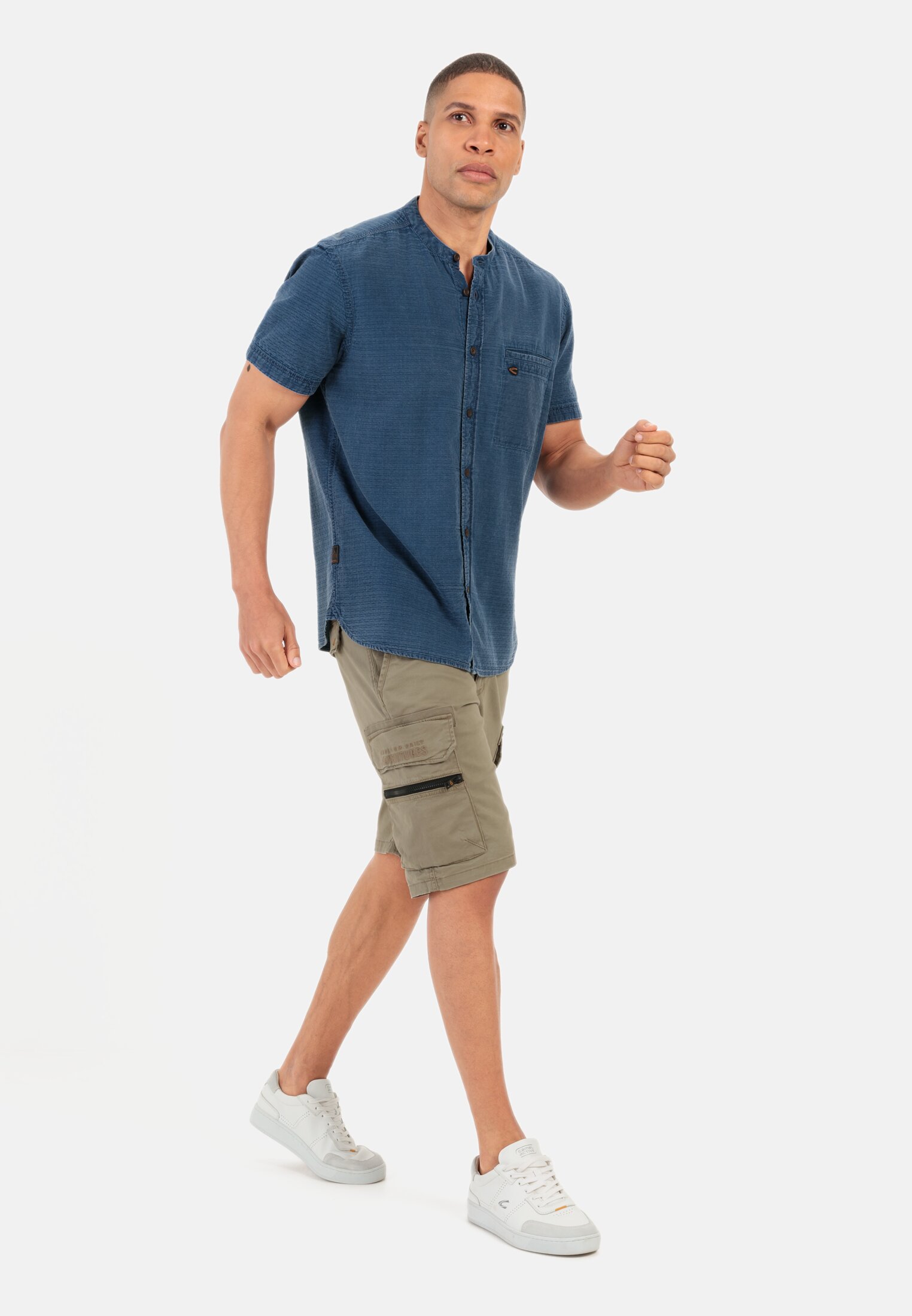 Short sleeve shirt for Men in blue camel active