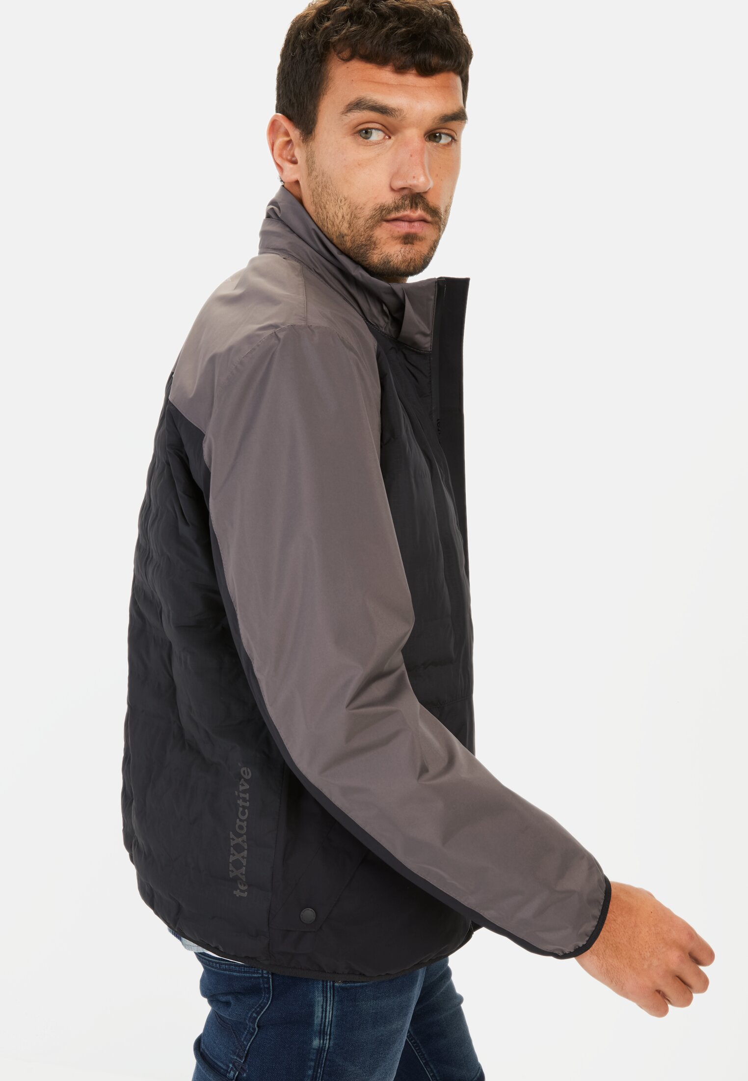 Men teXXXactive® blouson with removable hood Black worn emotional