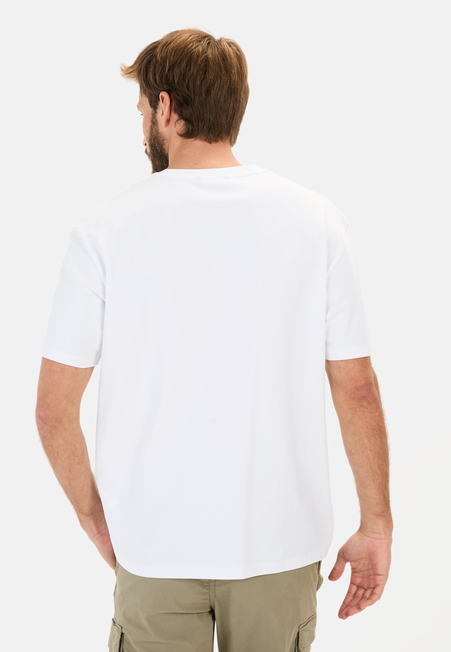 Men T-shirt made of organic cotton White worn back