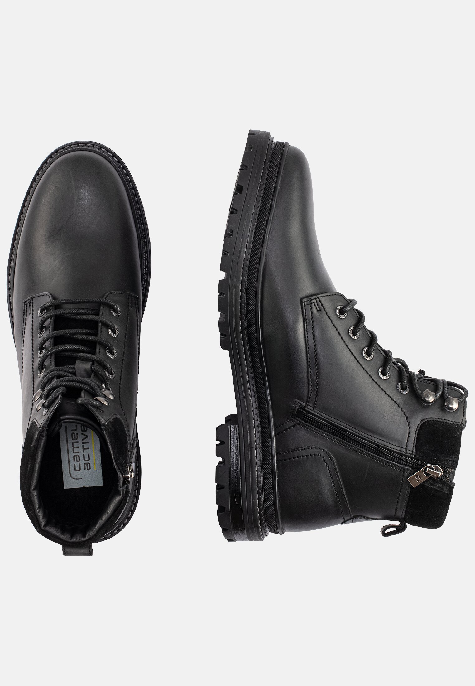 Herren ALVERSTONE Boots mit Futter aus Lammfell Schwarz