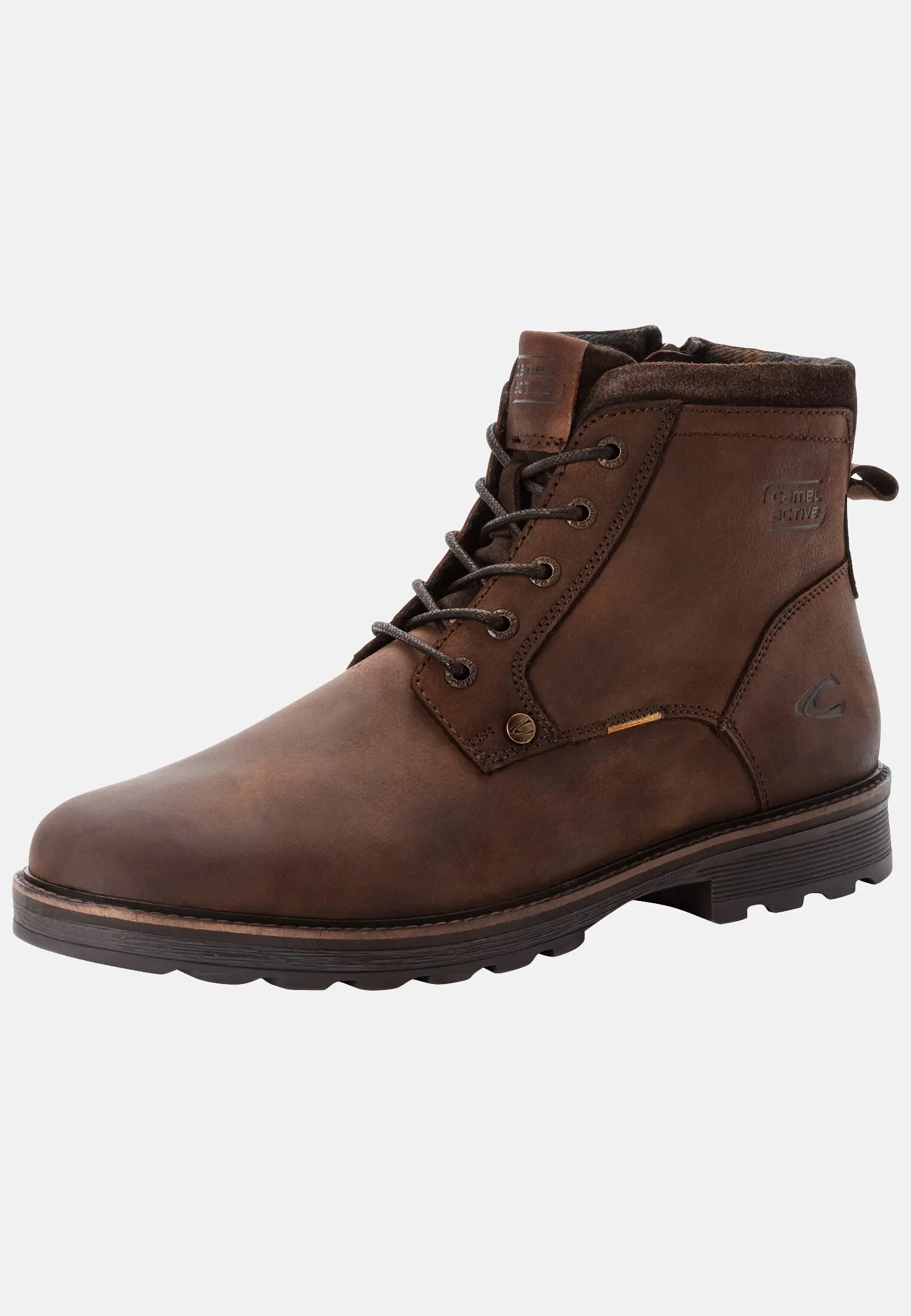 Herren FLOW Boot aus echtem Leder Cafe