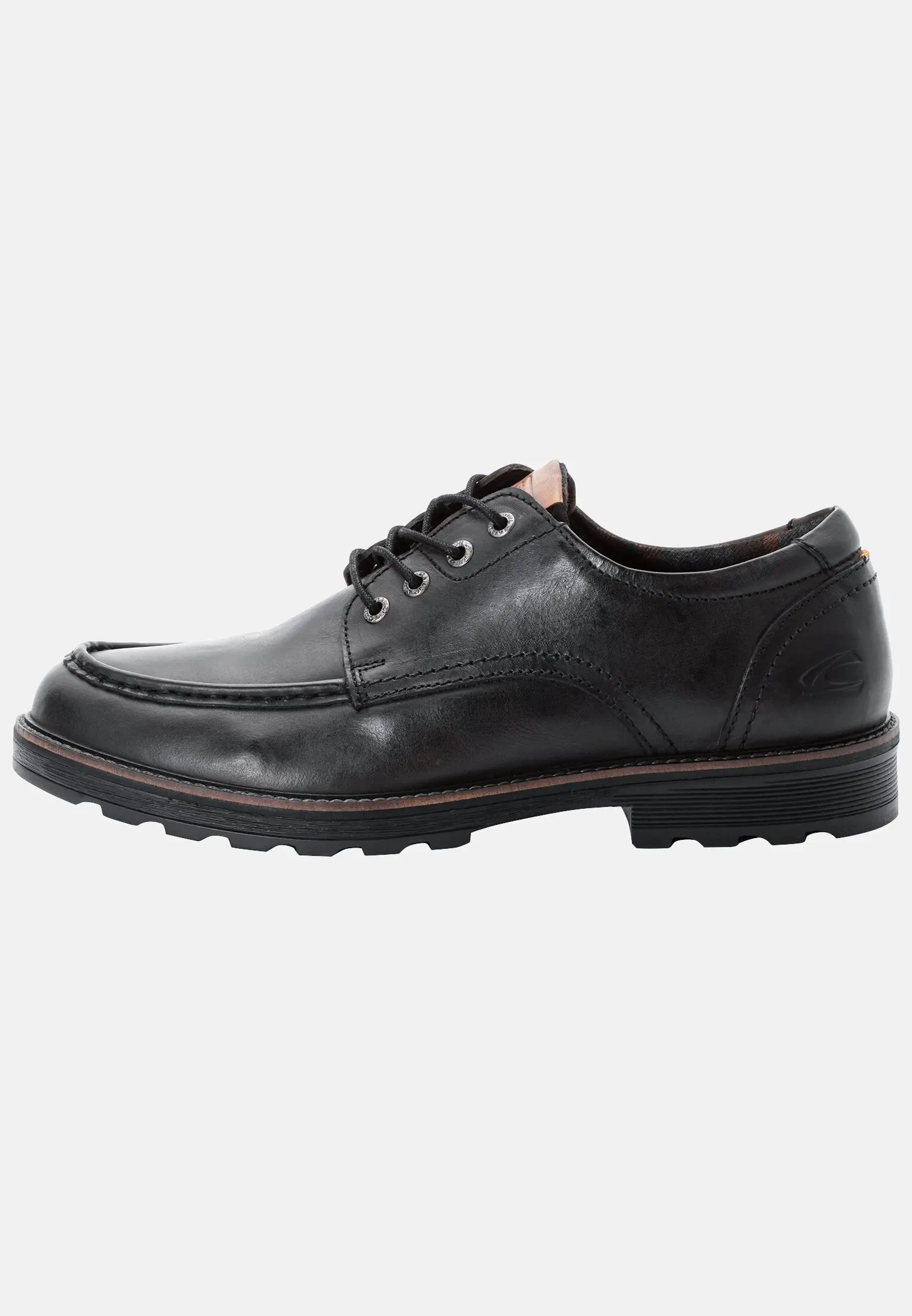 Herren FLOW Oxford Schuhe aus echtem Leder Schwarz