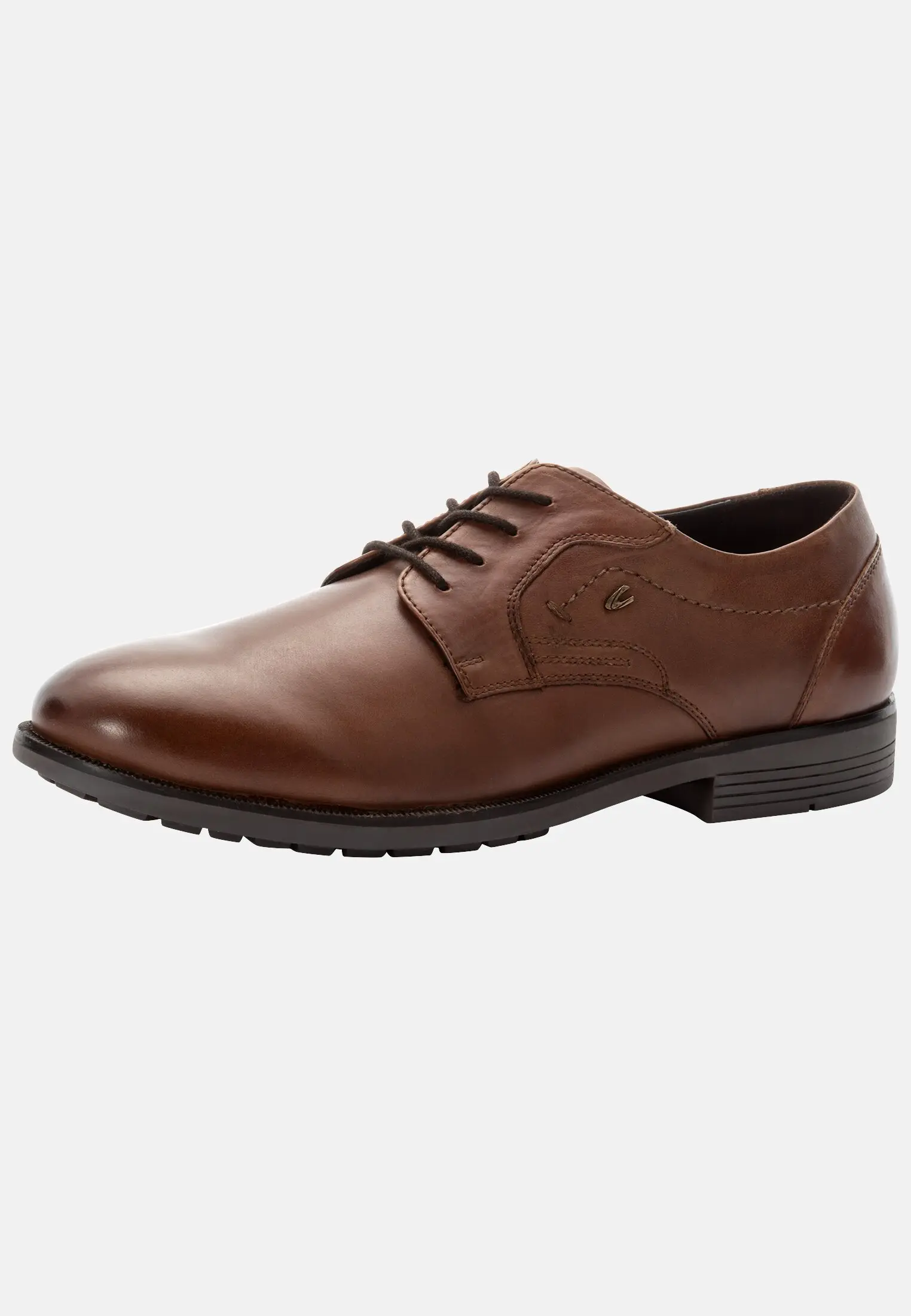 Oxford lace up shoes for Men in brown camel active