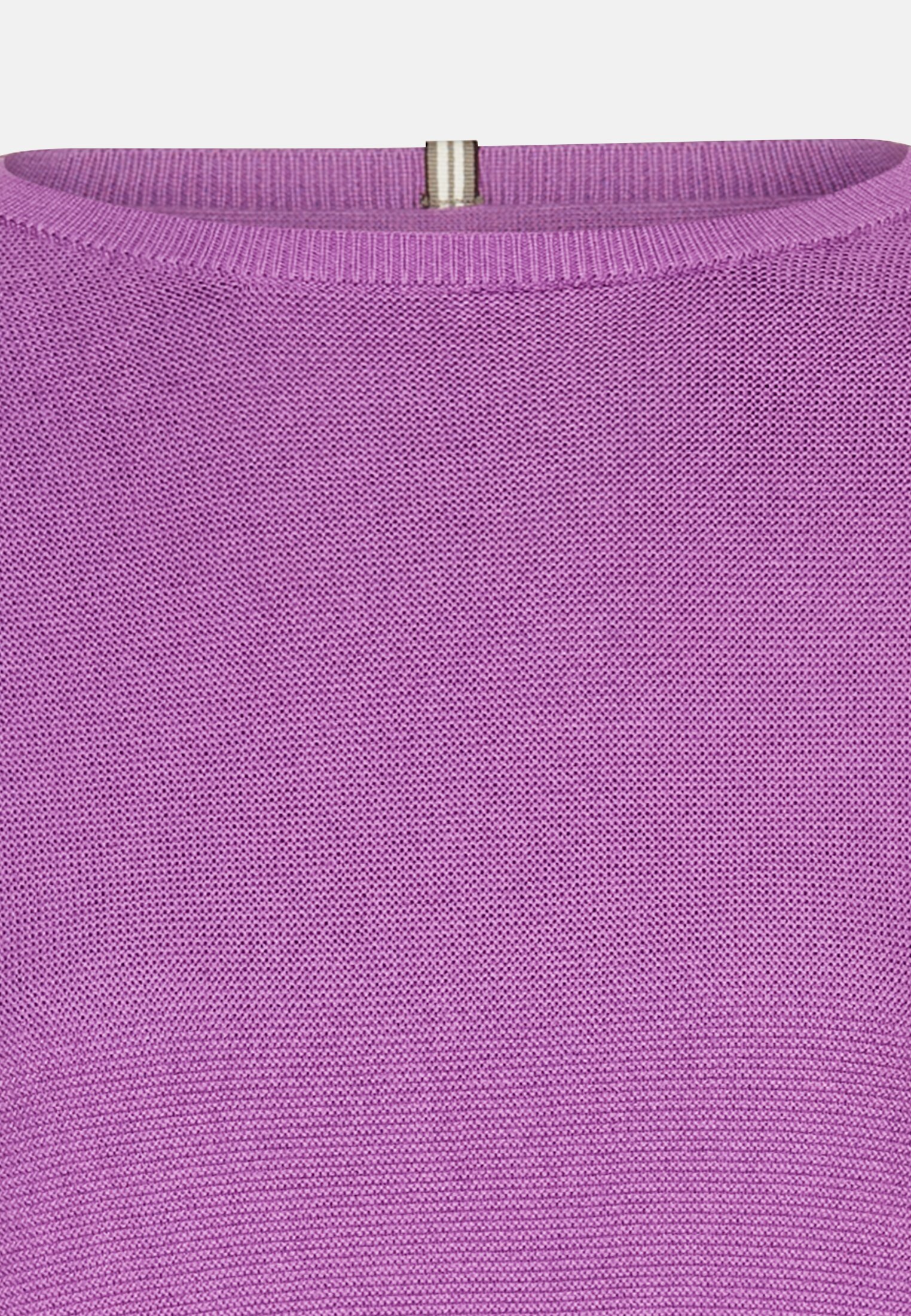 Women Knitted sweater made of pure cotton Violet front close