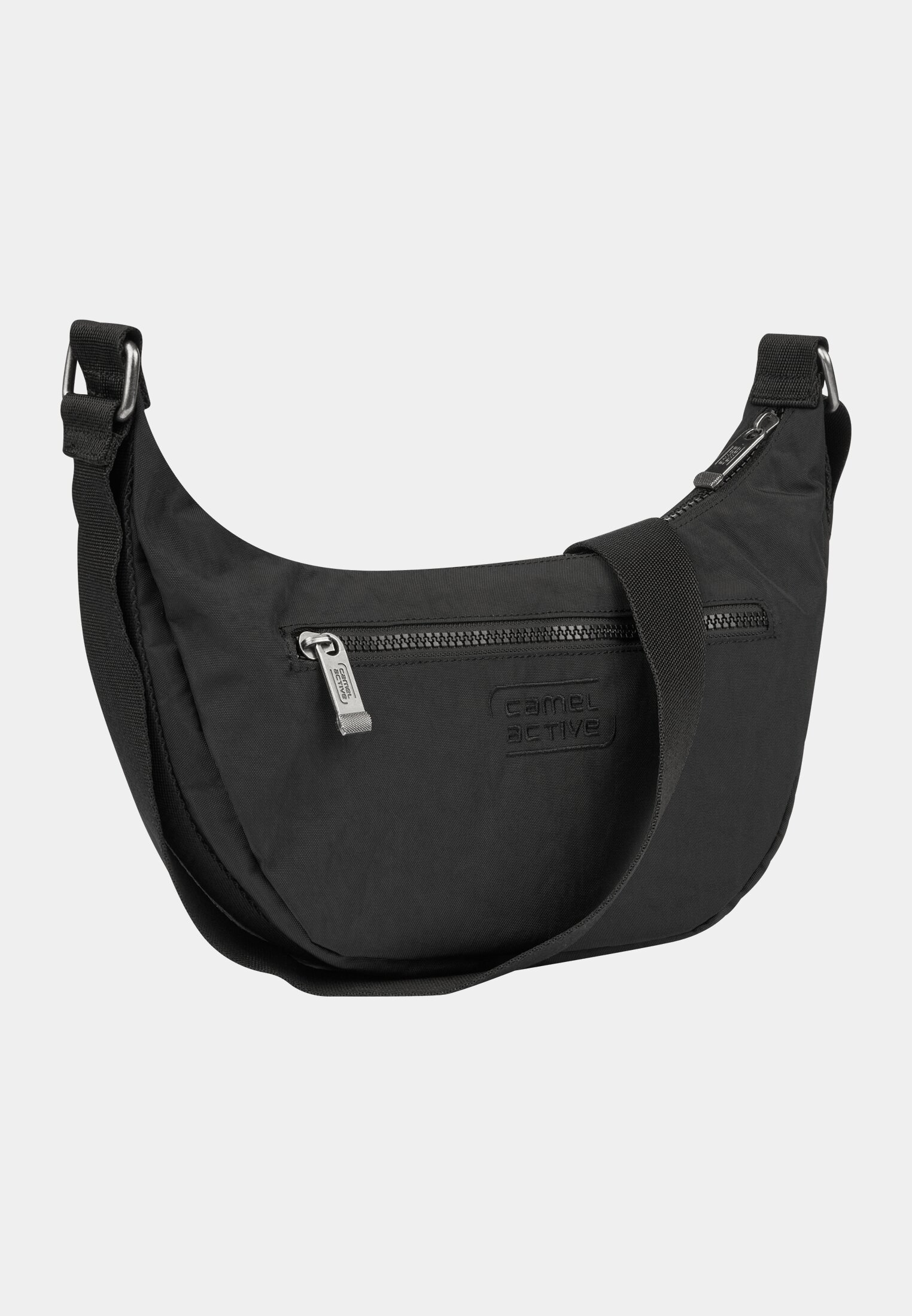 Men Shoulder bag made of nylon Black frontal back