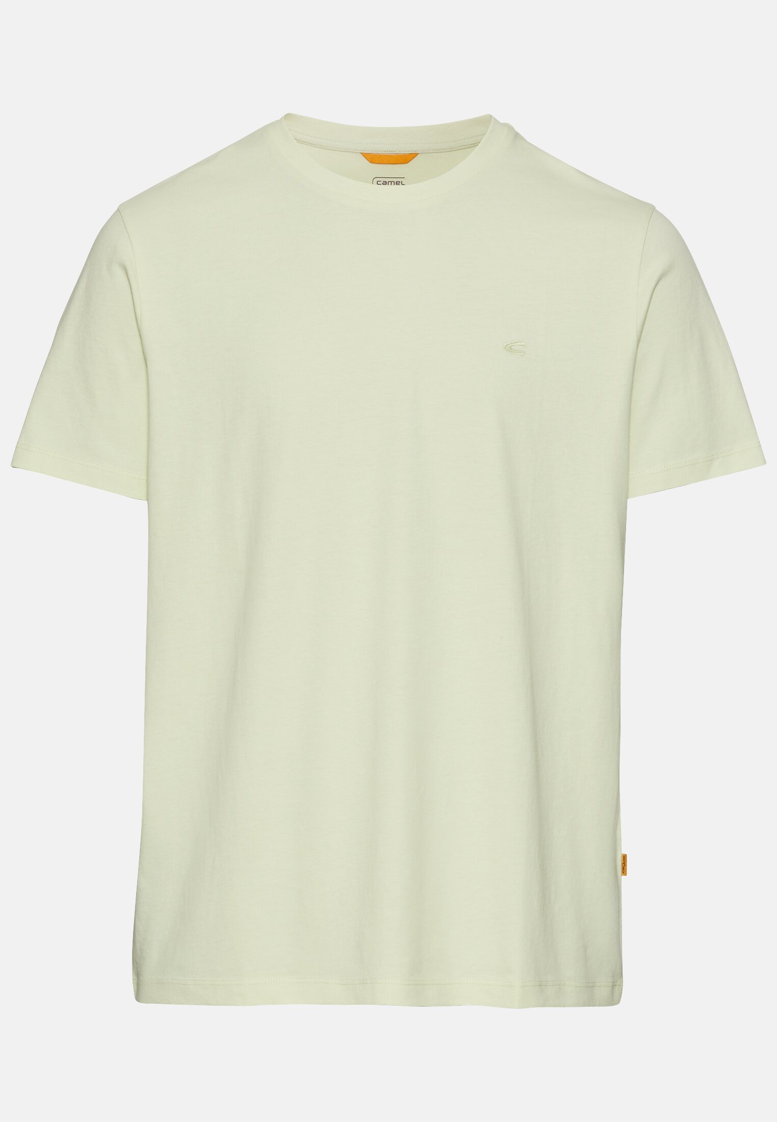 Heren Basic T-shirt made of pure cotton Groen frontaal voor