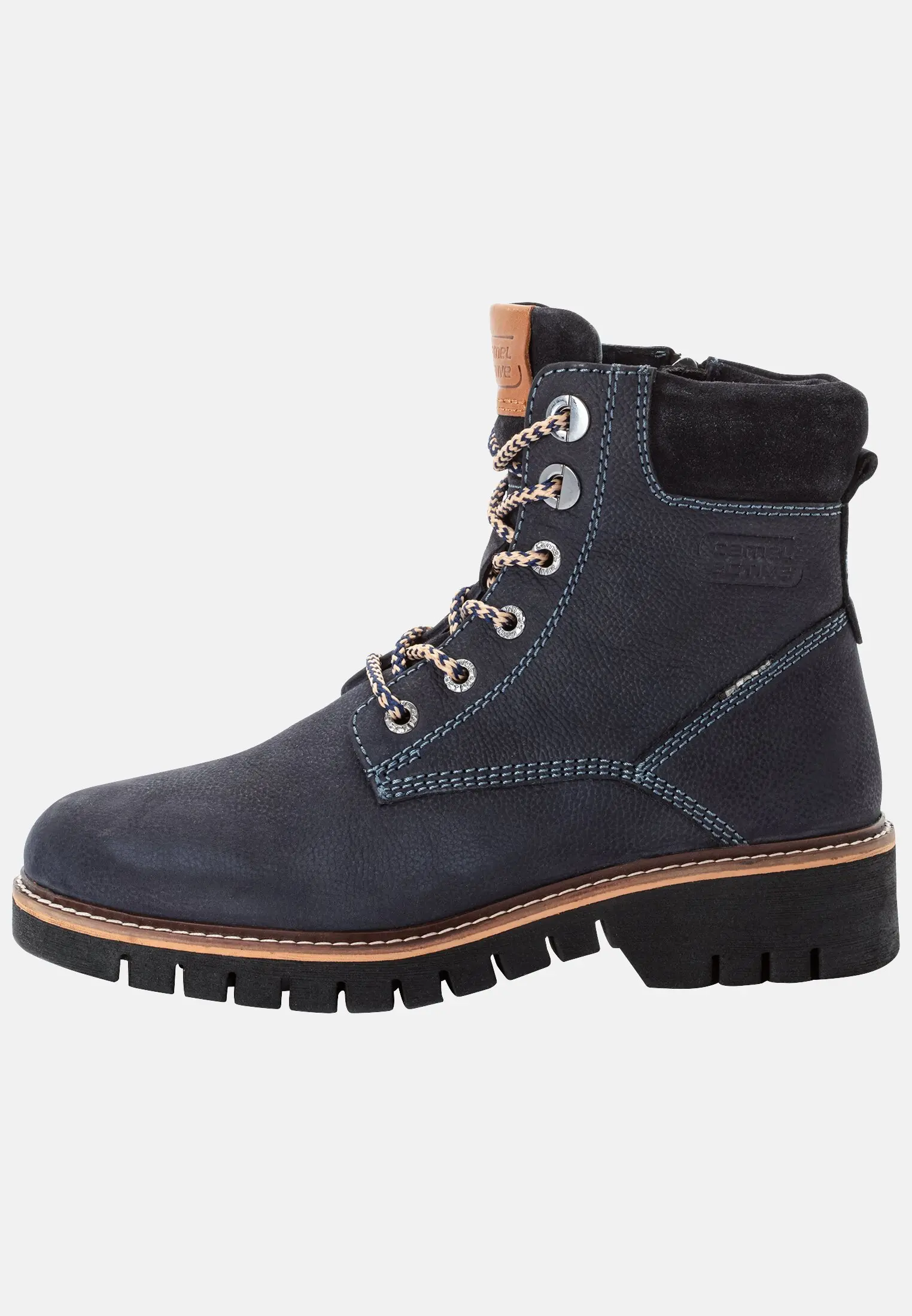 Damen ISA Boot aus echtem Leder Navy