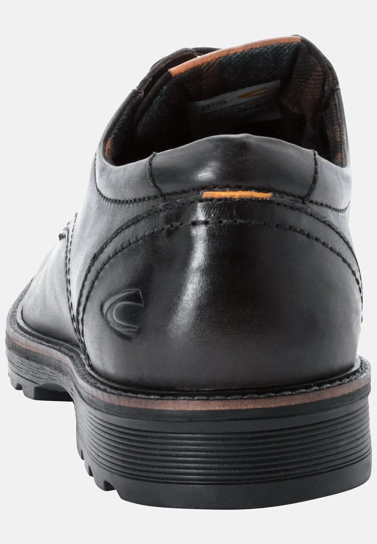 Herren FLOW Oxford Schuhe aus echtem Leder Schwarz