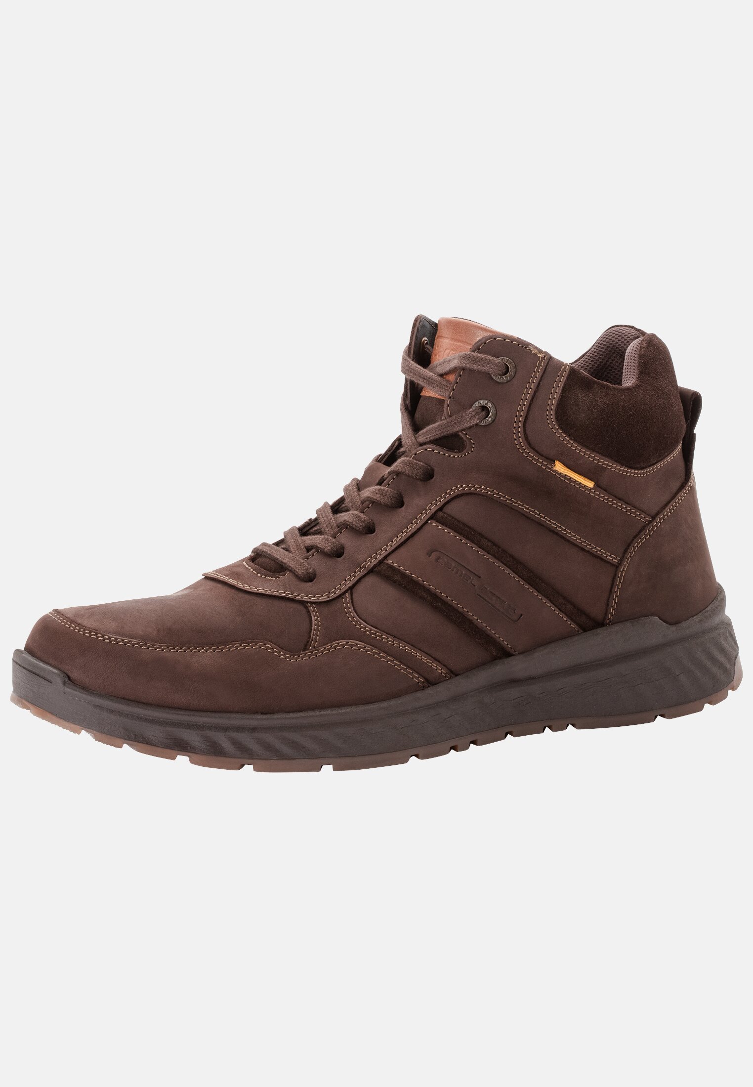 Herren WOOD Sneaker aus Leder Cafe