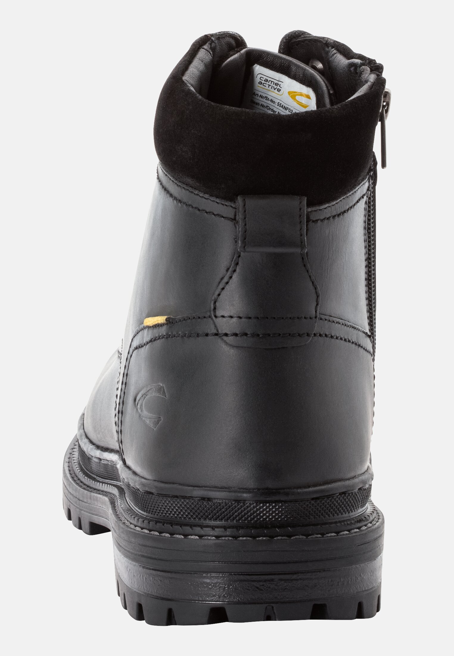 Herren ALVERSTONE Boots mit Futter aus Lammfell Schwarz