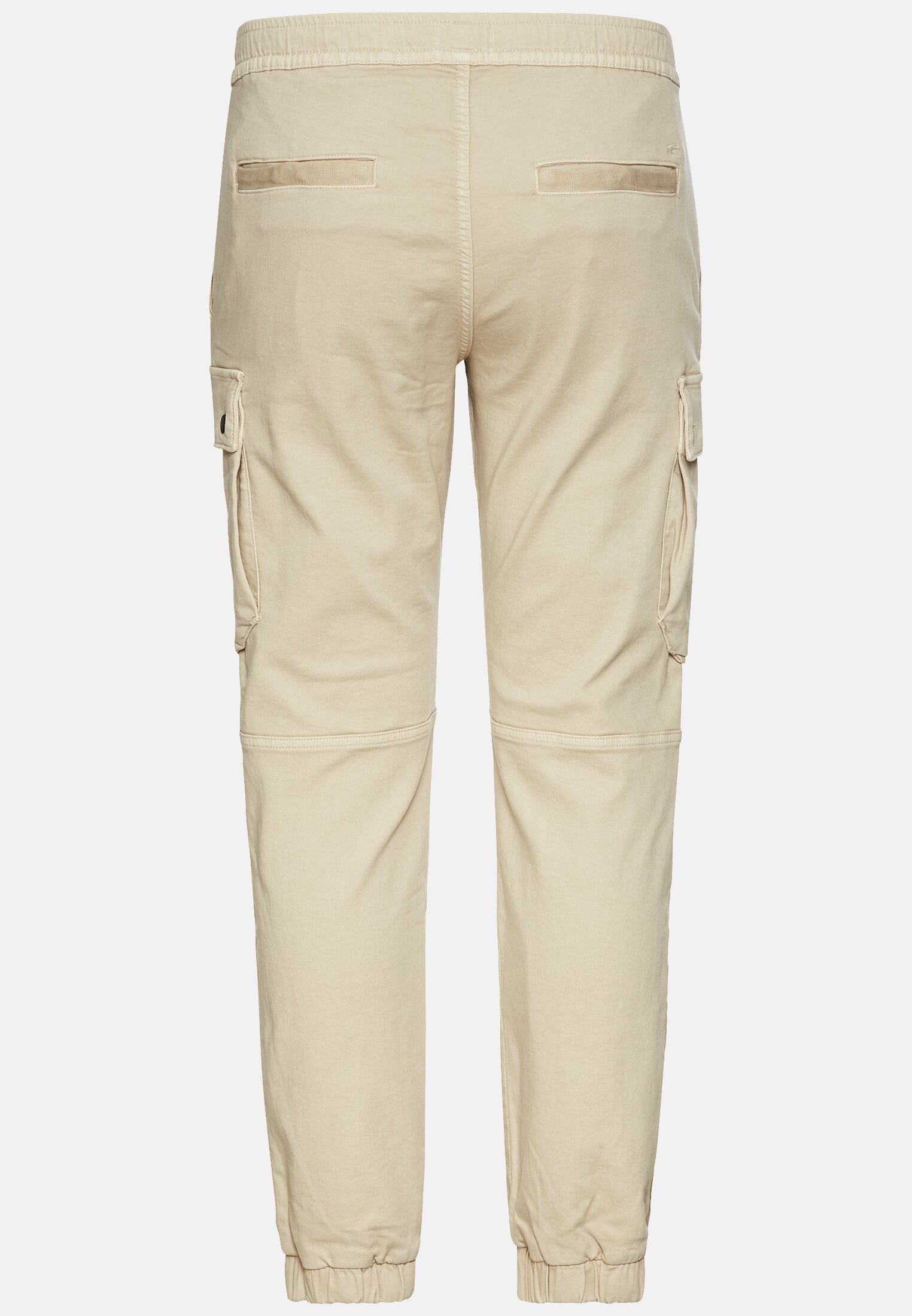 Men Cargo pants in relaxed fit Beige frontal back