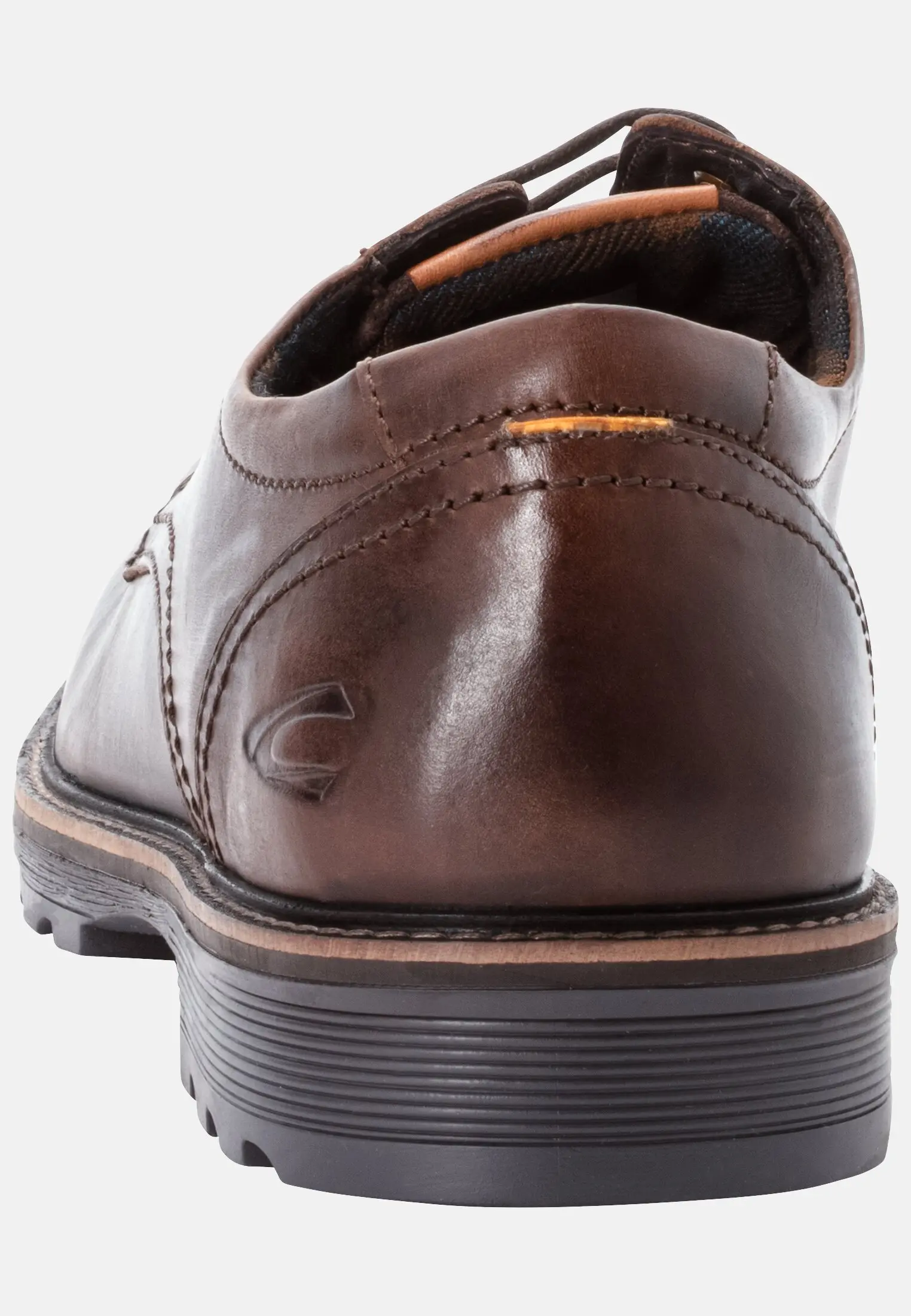 Herren FLOW Oxford Schuhe aus echtem Leder Cafe