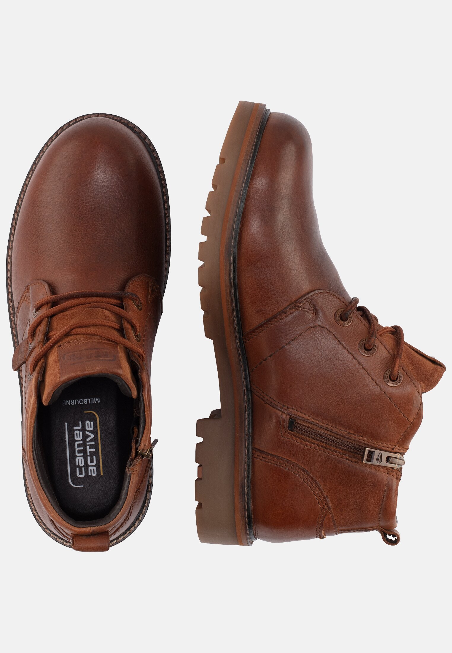 Men MELBOURNE boot with zip Brown