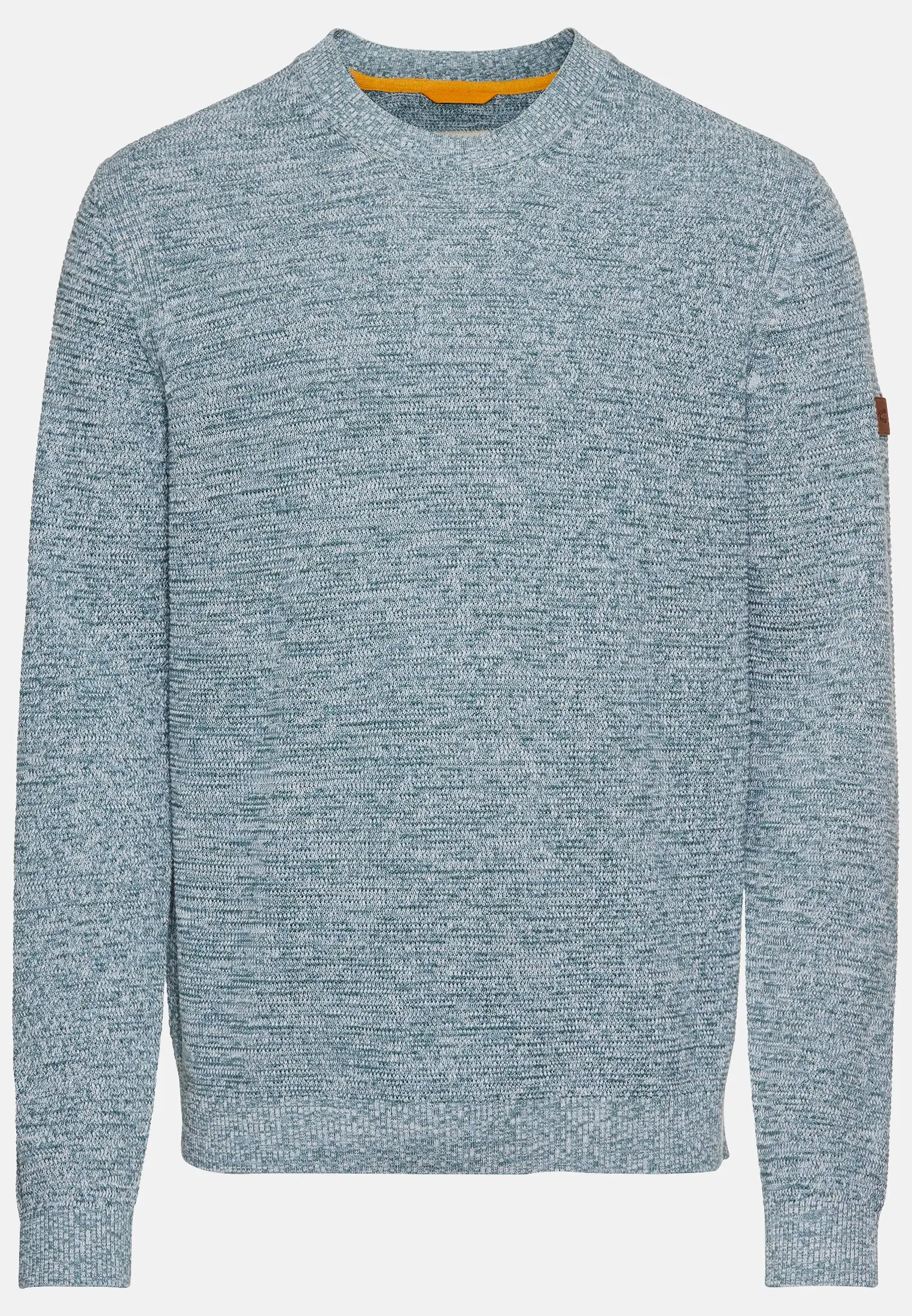 Herren Rundhals Pullover aus Baumwolle Hellblau