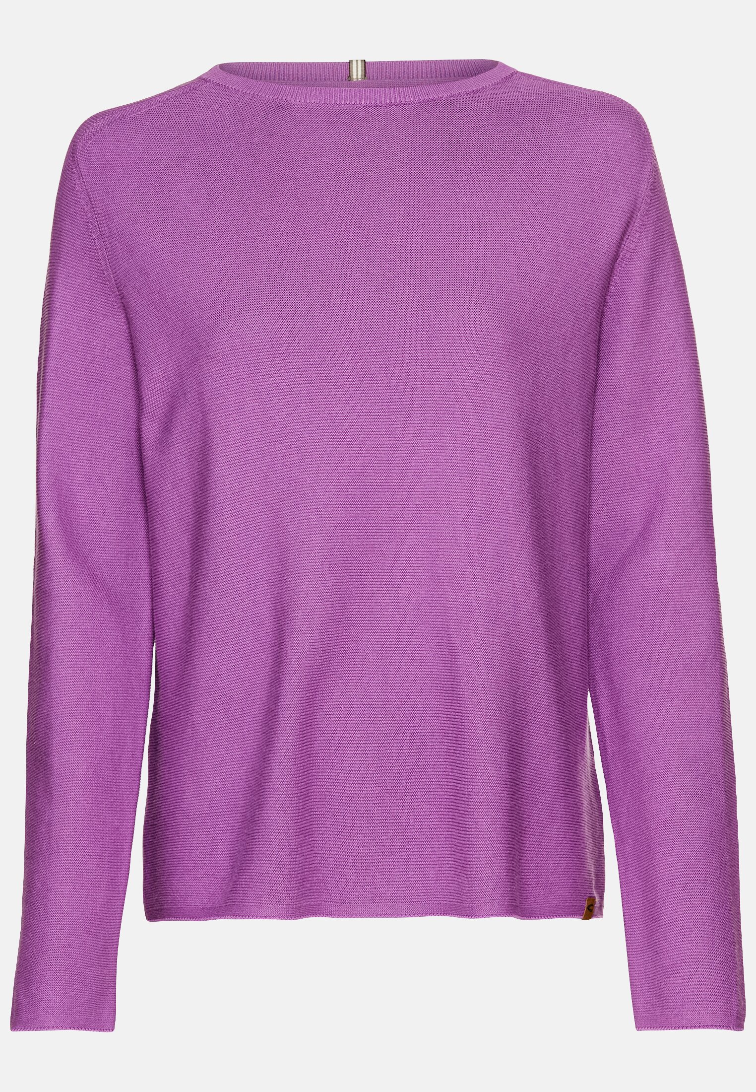 Women Knitted sweater made of pure cotton Violet frontal front