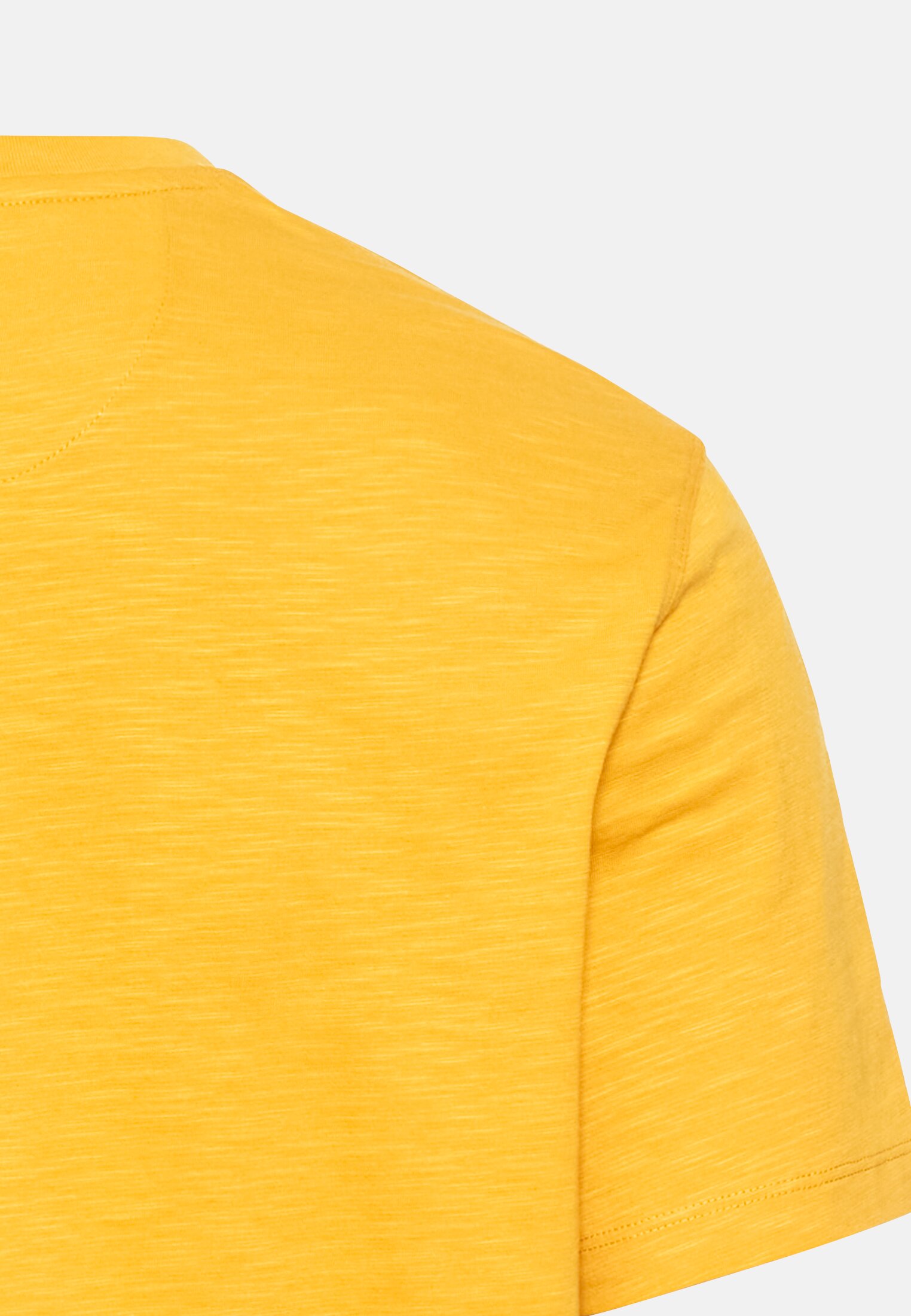 Men Short-sleeve Henley made of organic cotton Yellow close back