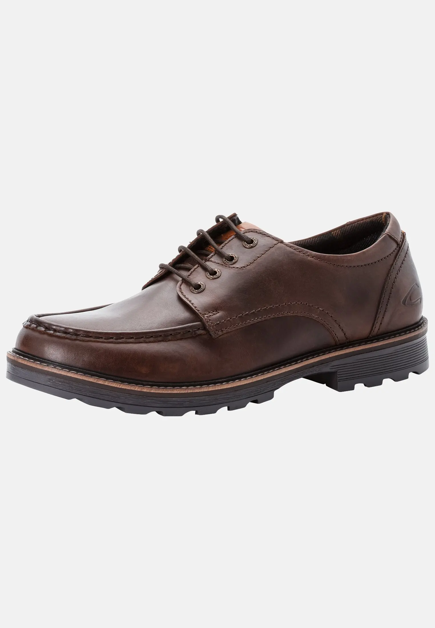 Herren FLOW Oxford Schuhe aus echtem Leder Cafe