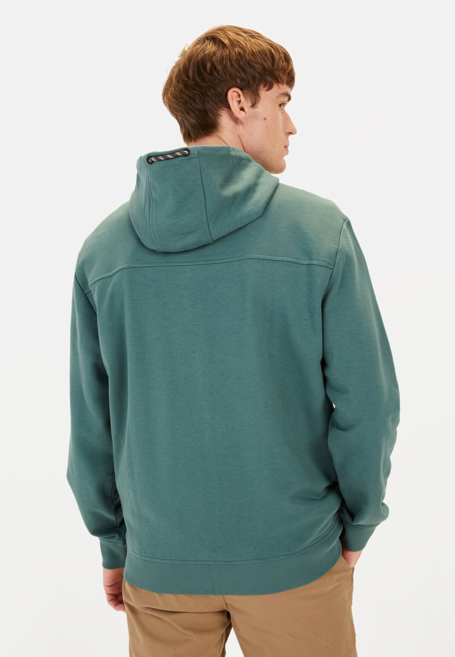 Herren Sweatjacke mit Kapuze Grün