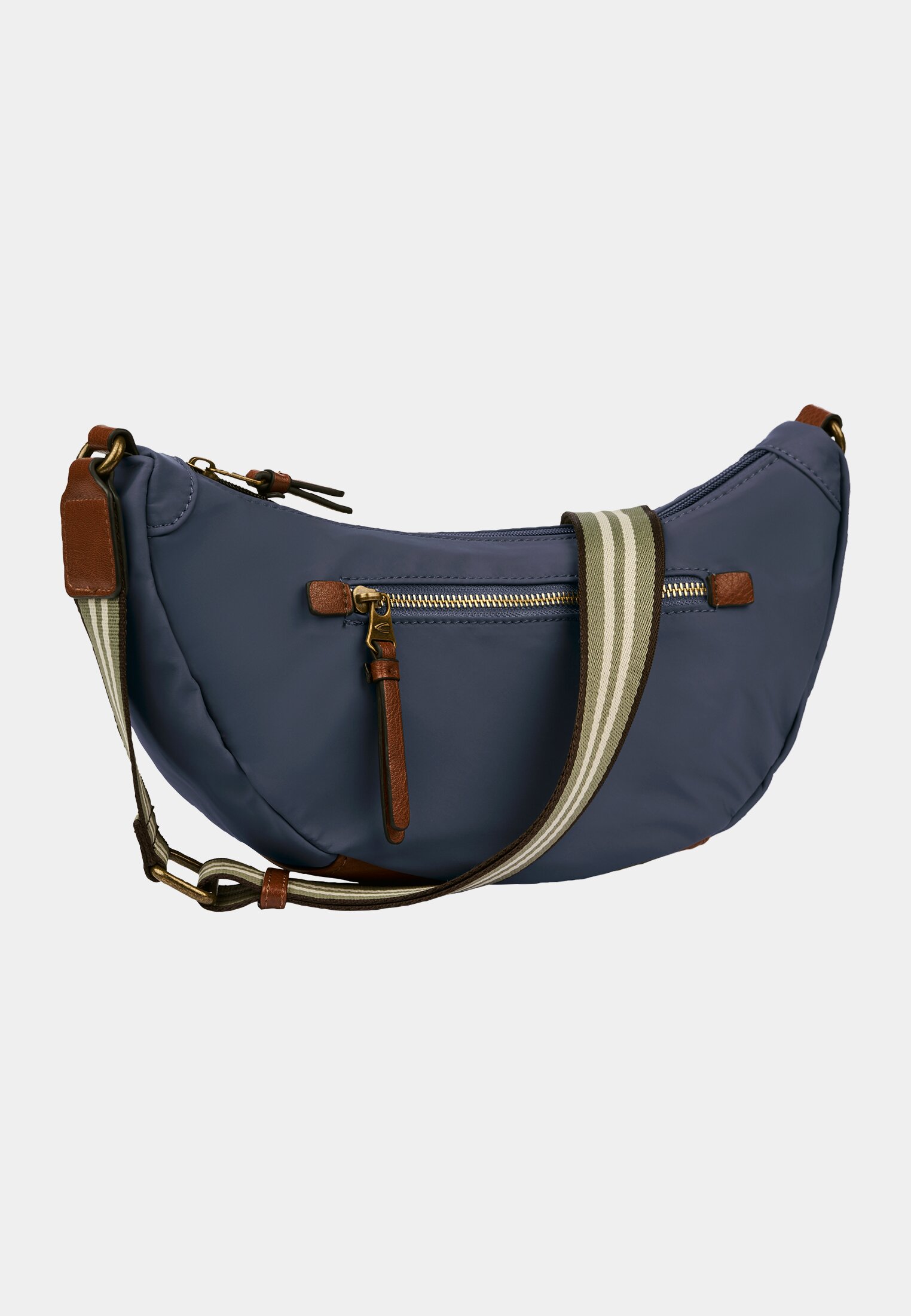 Women Shoulder bag made of nylon Blue frontal front