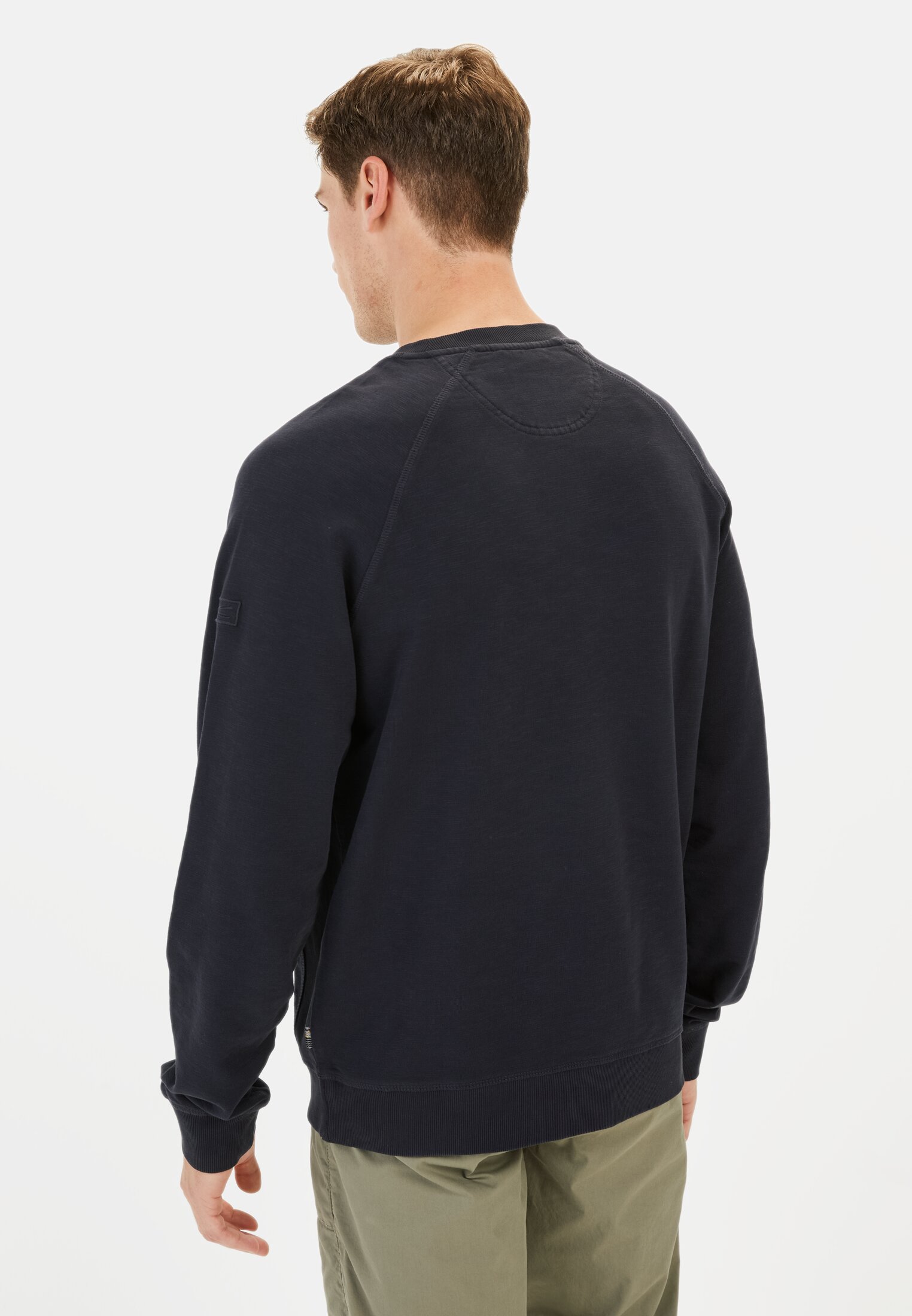 Men Sweatshirt made from pure Cotton Dark Blue