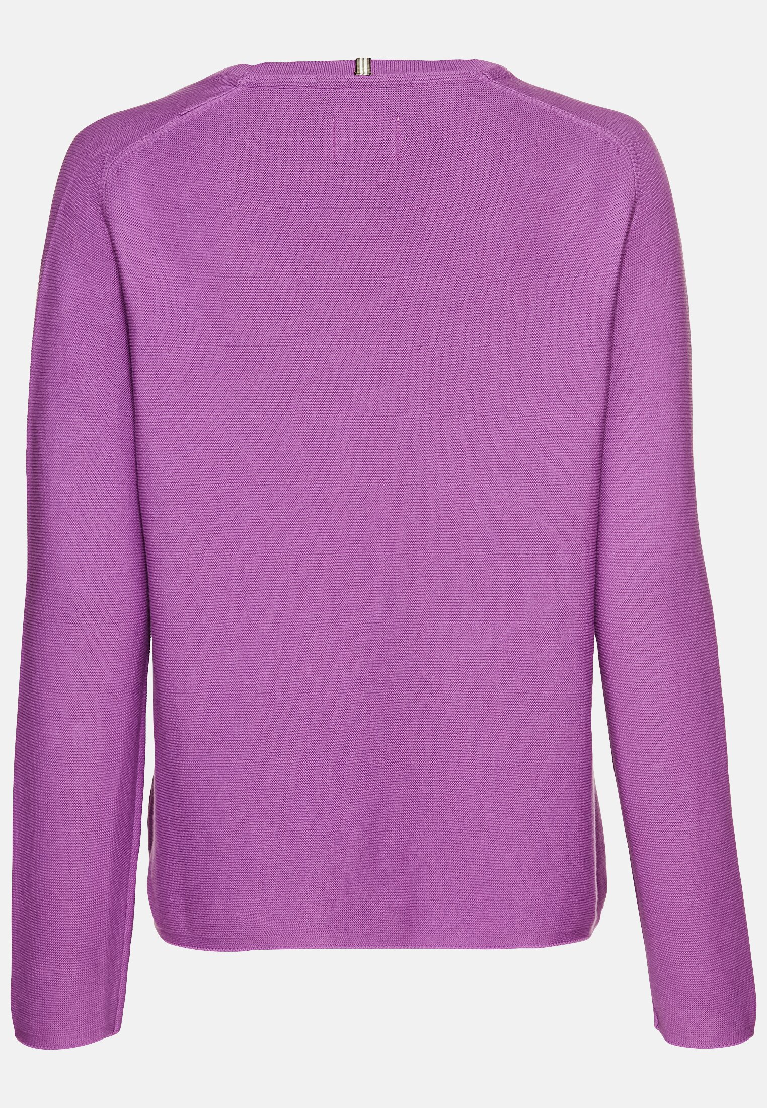 Women Knitted sweater made of pure cotton Violet frontal back