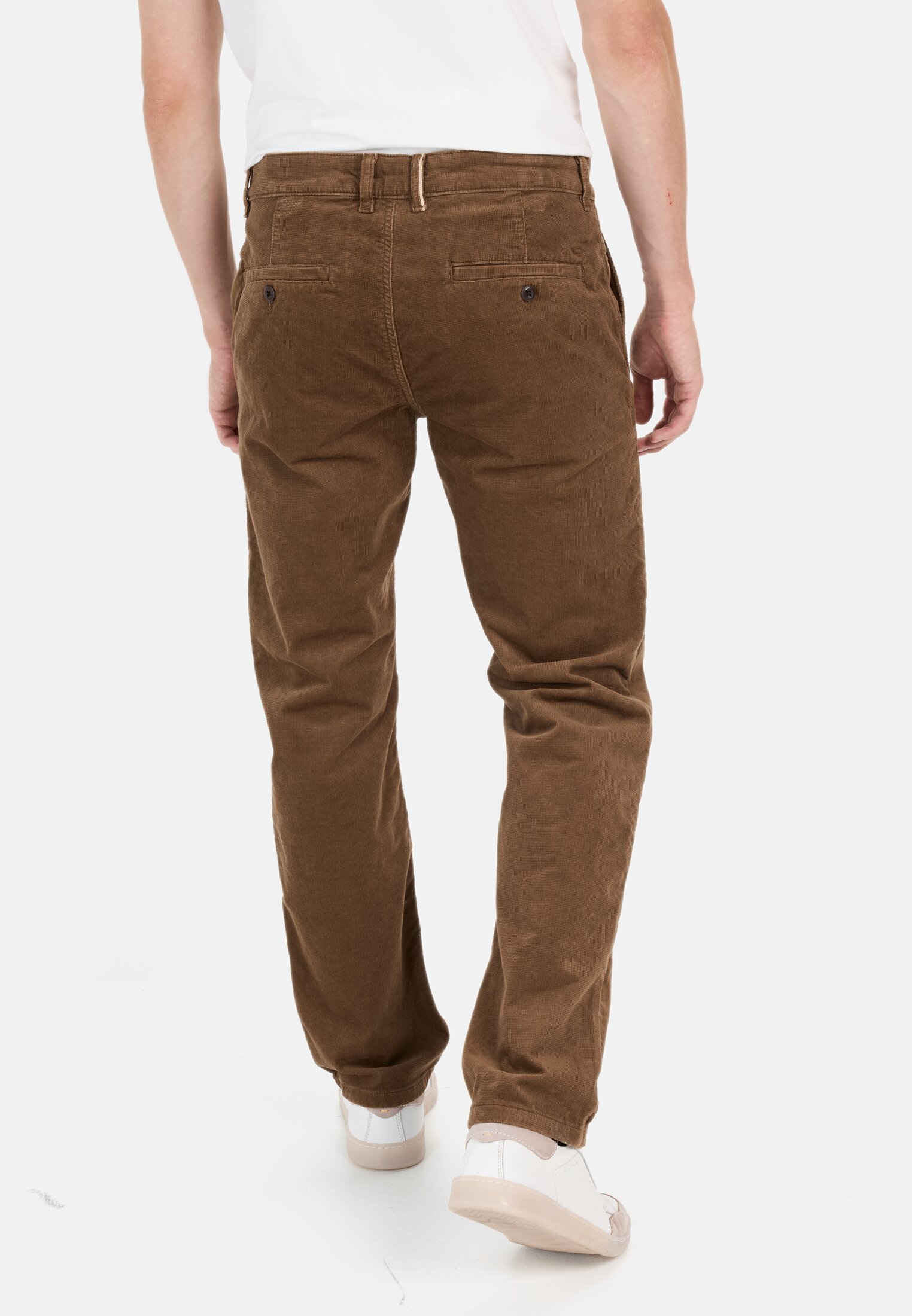 Herren Relaxed Fit Cord Chino mit Thermofutter Braun