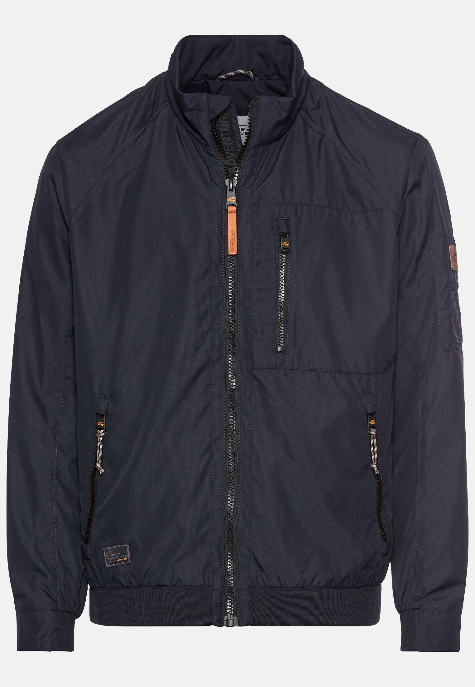 Men Blouson with a stand-up collar Dark Blue frontal front