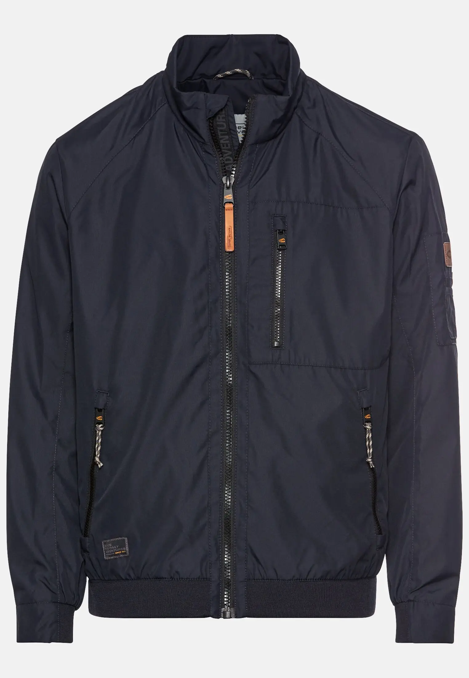 Men Blouson with a stand-up collar Dark Blue frontal front