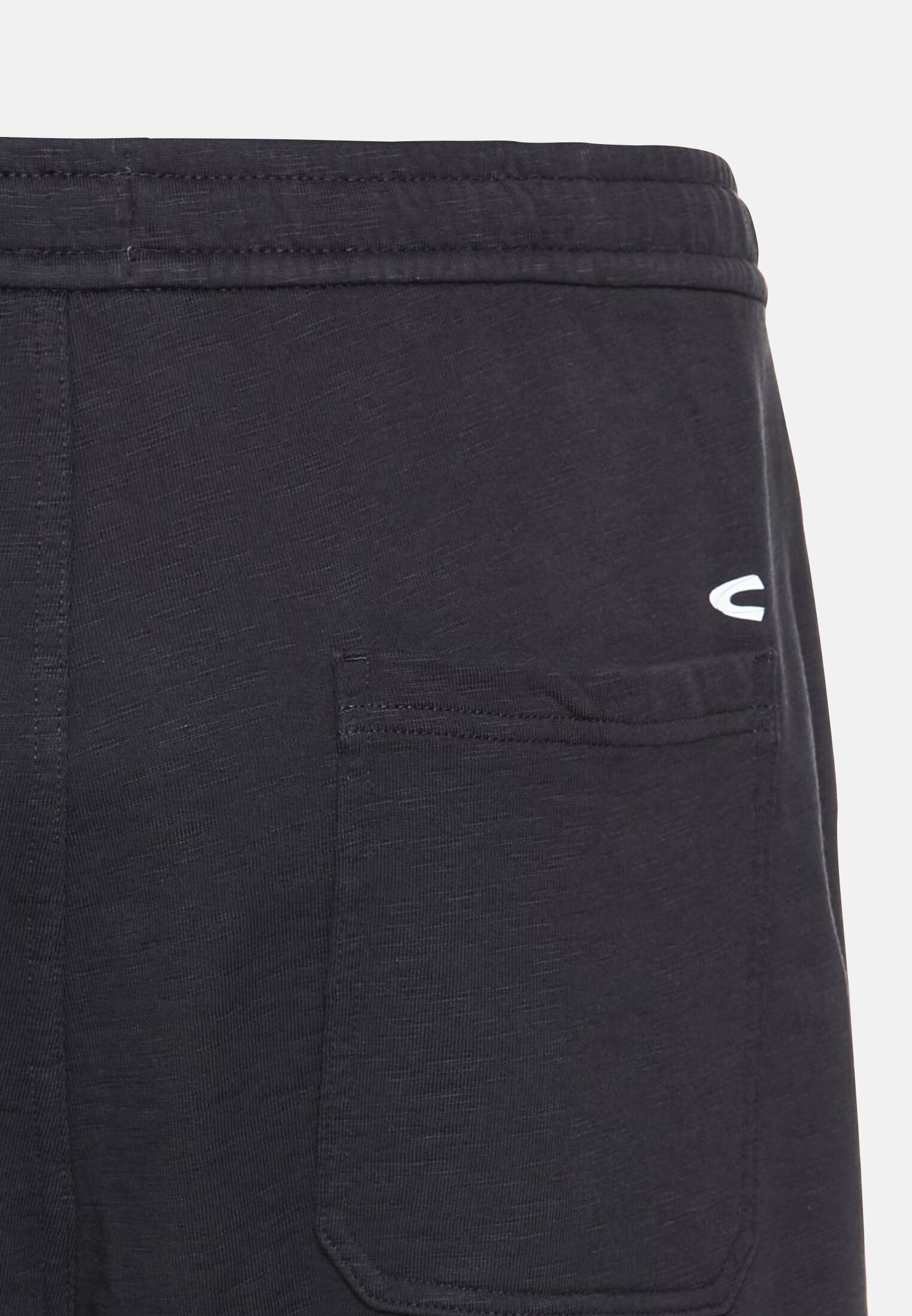 Men Bermuda shorts with an elastic waistband Dark Blue close back