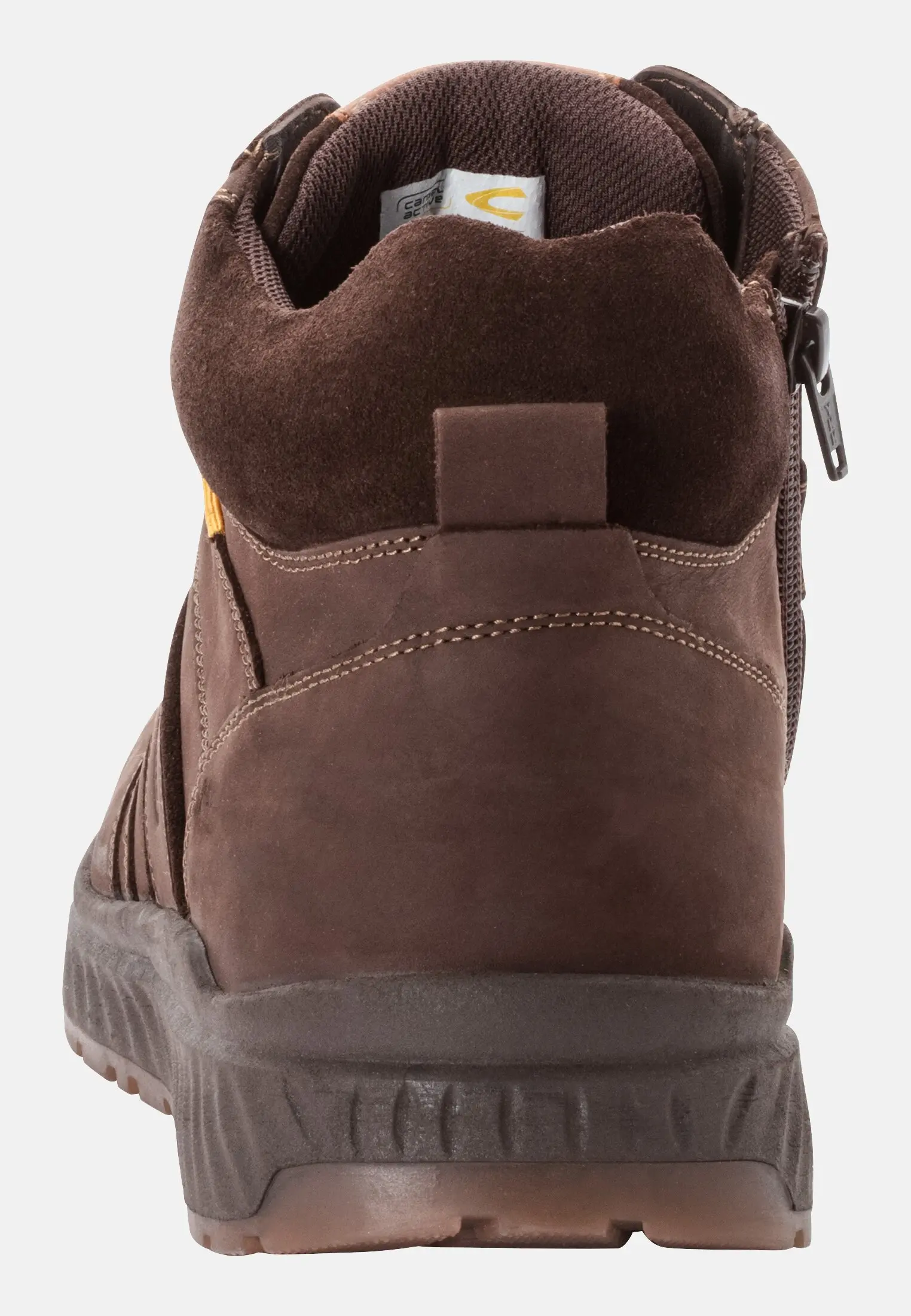 Herren WOOD Sneaker aus Leder Cafe