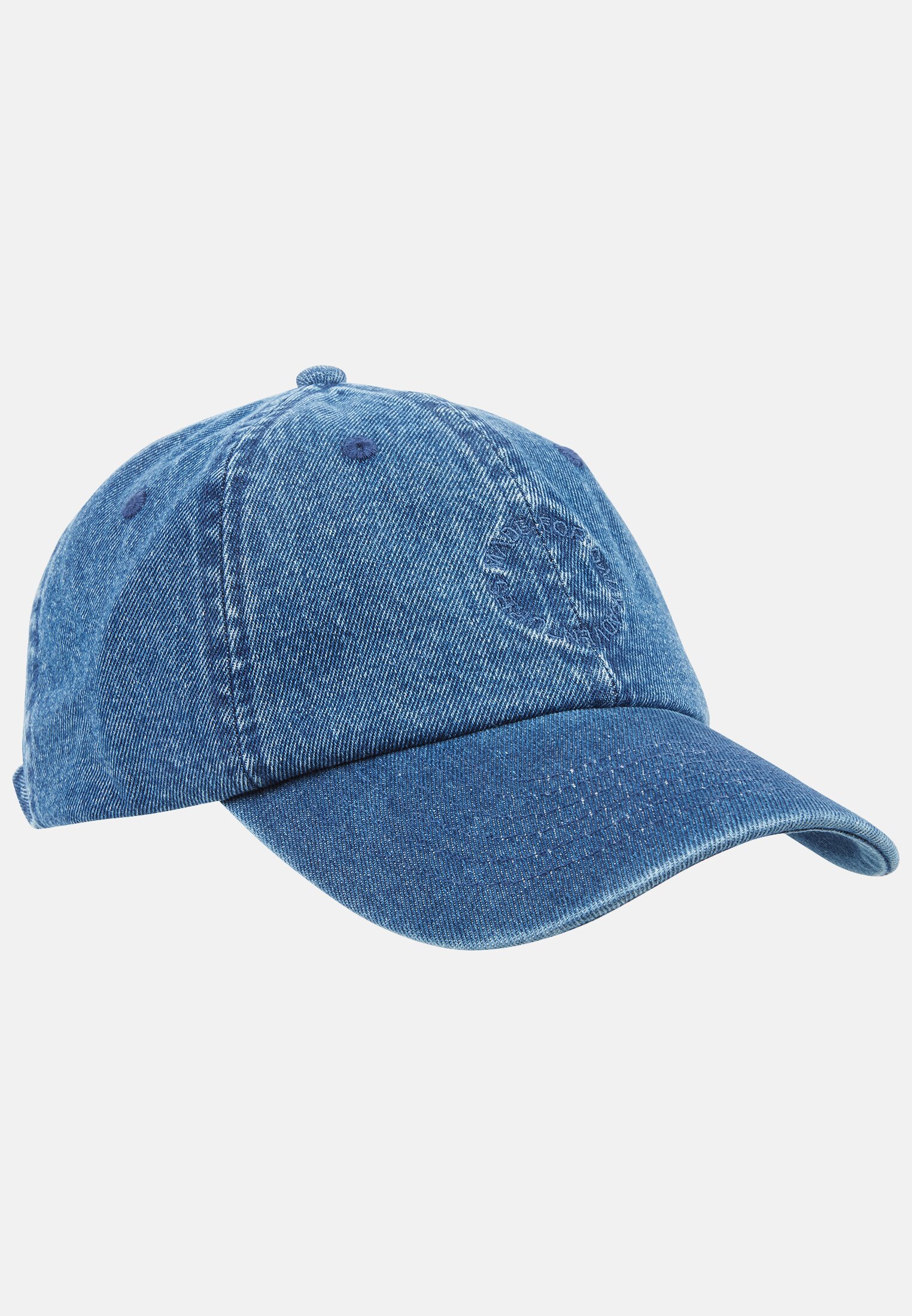 Vrouwen Denim Baseball Cap Denim frontaal voor