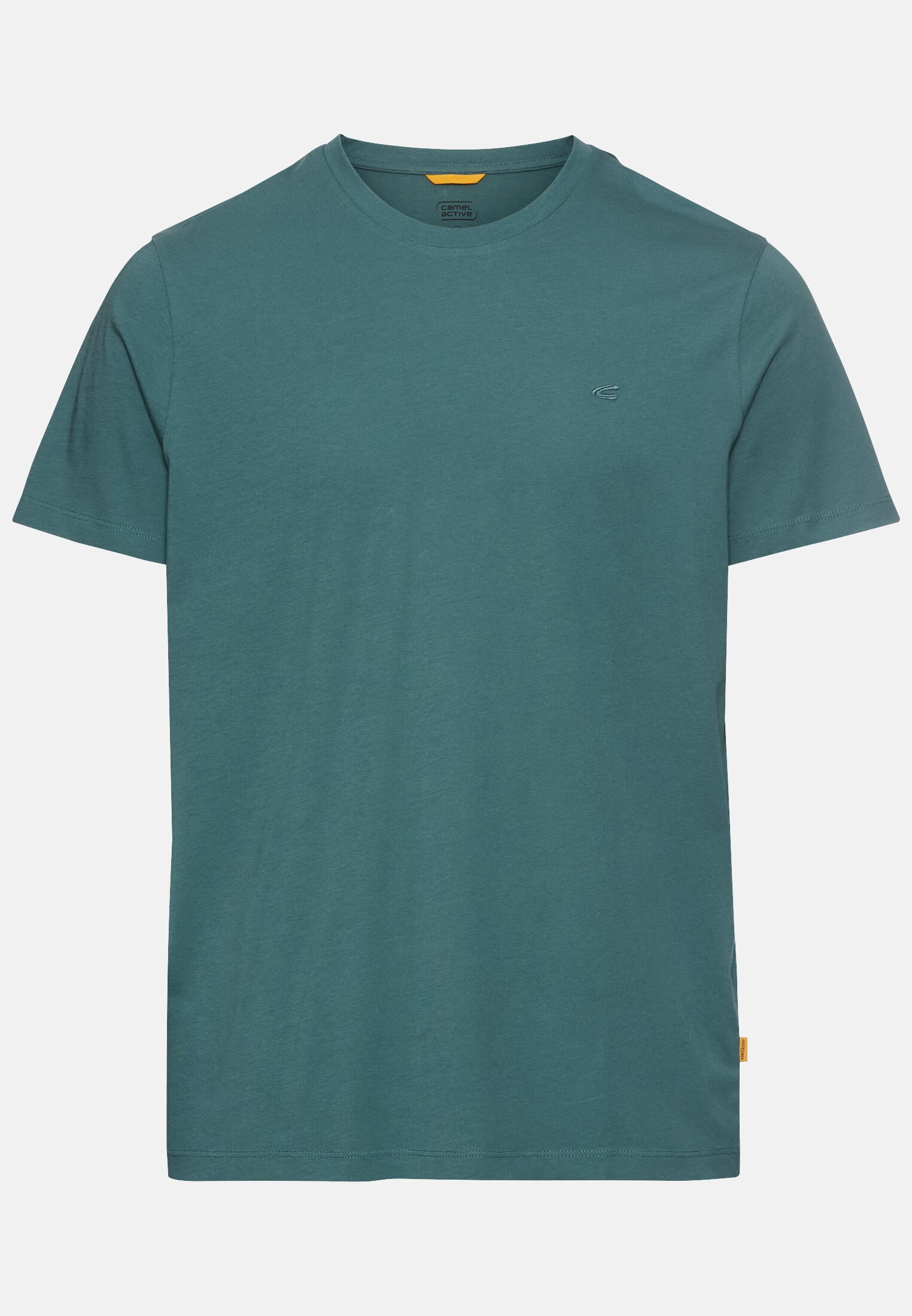 Men Basic T-shirt made of pure cotton Dark green frontal front