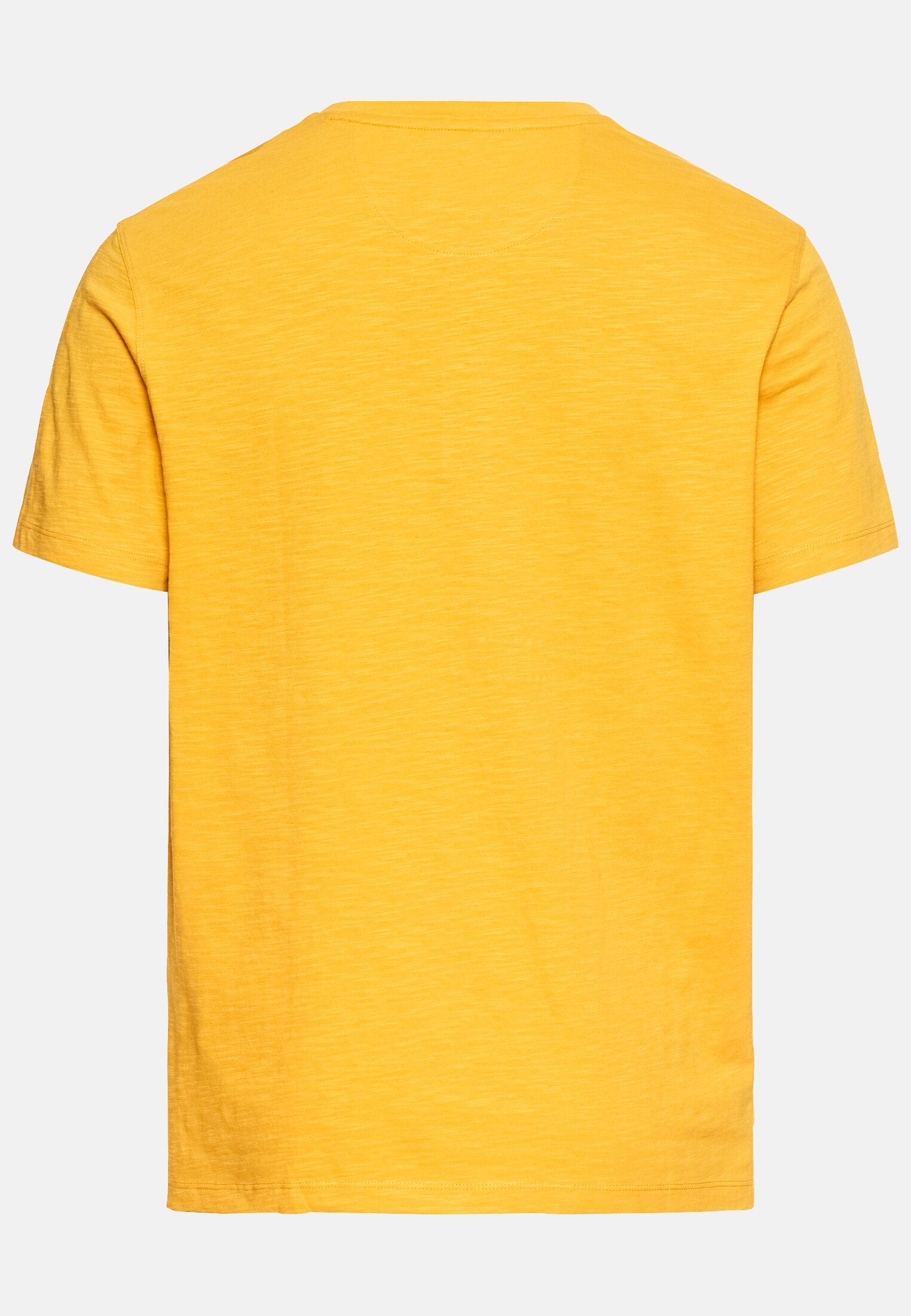 Men Short-sleeve Henley made of organic cotton Yellow frontal back