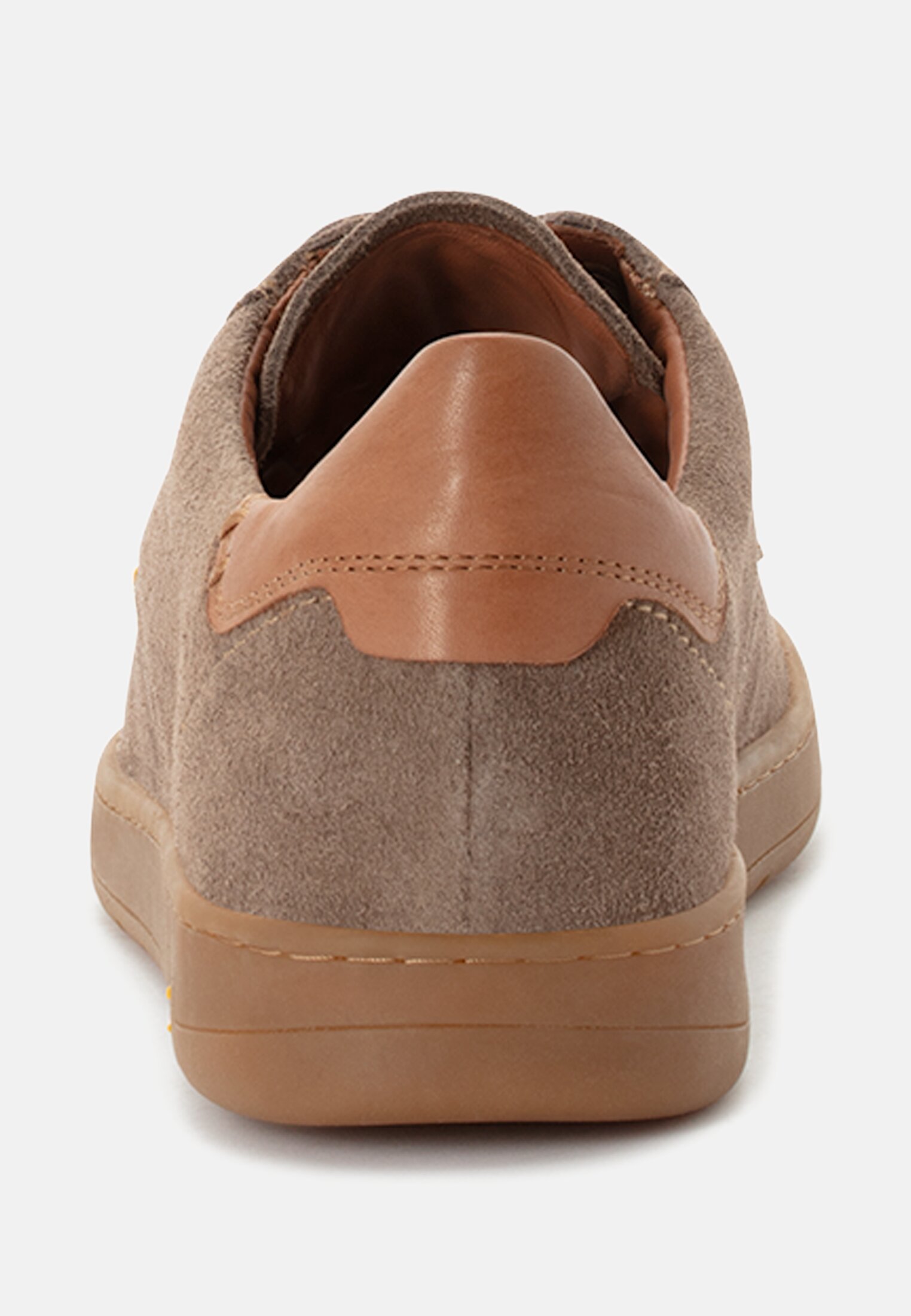 Men Sneakers made of suede Beige front close