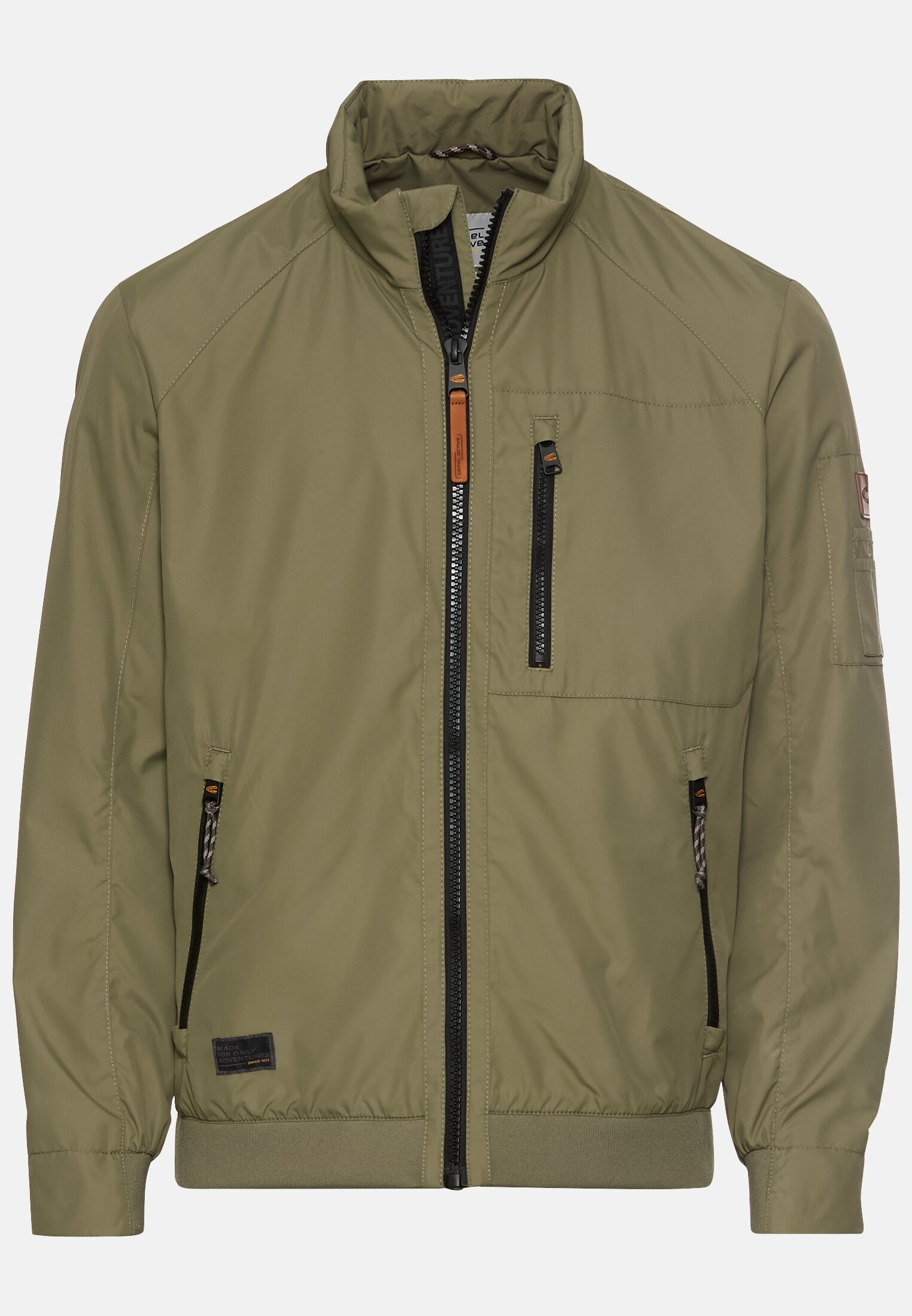 Men Blouson with a stand-up collar Dark Green frontal front