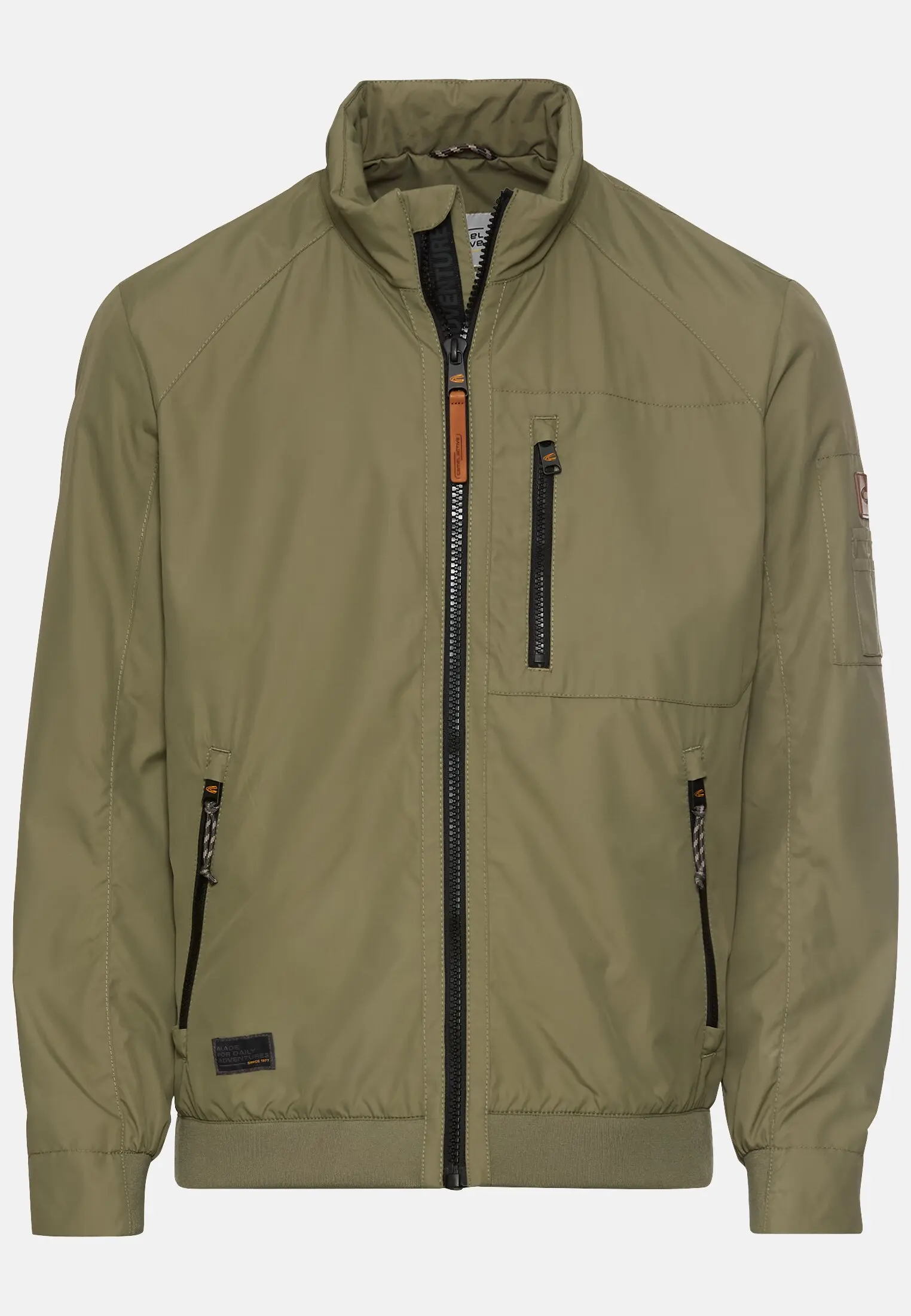 Men Blouson with a stand-up collar Dark Green frontal front