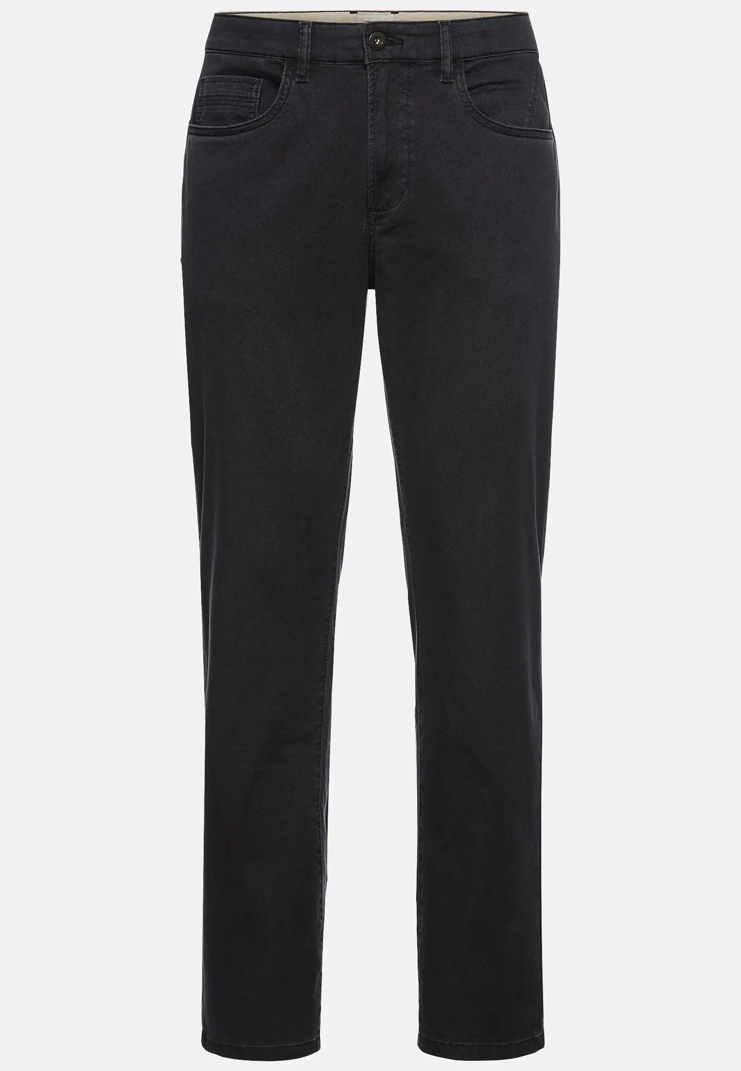 Men Relaxed Fit 5 Pocket Trousers Dark Blue