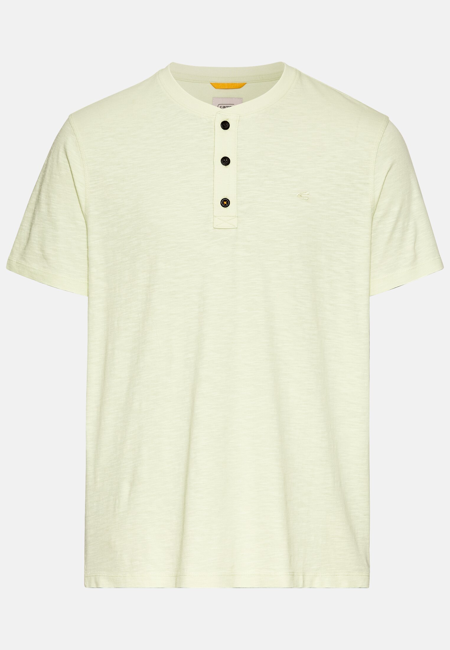 Men Short-sleeve Henley made of organic cotton Green frontal front