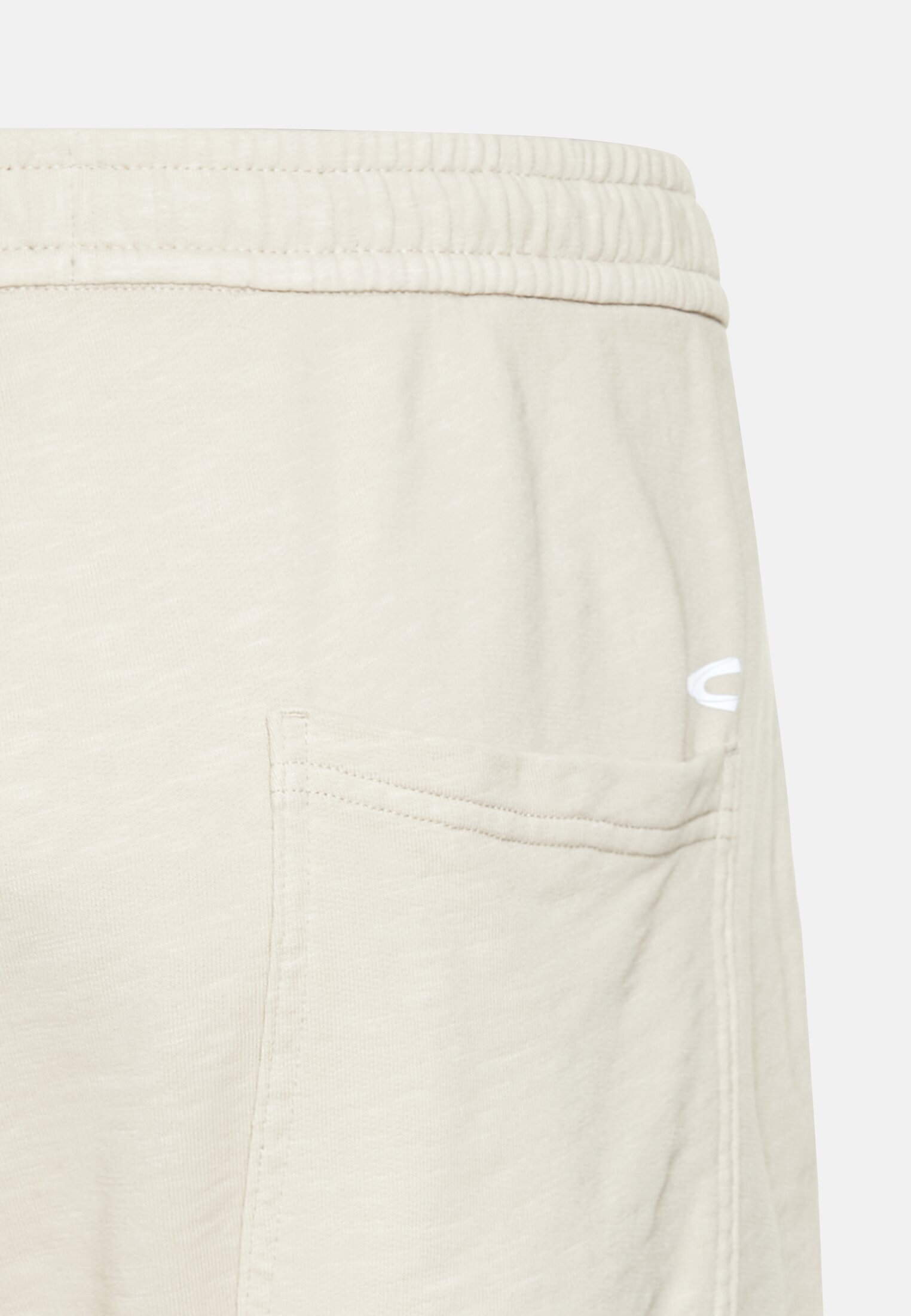 Men Bermuda shorts with an elastic waistband Beige close back